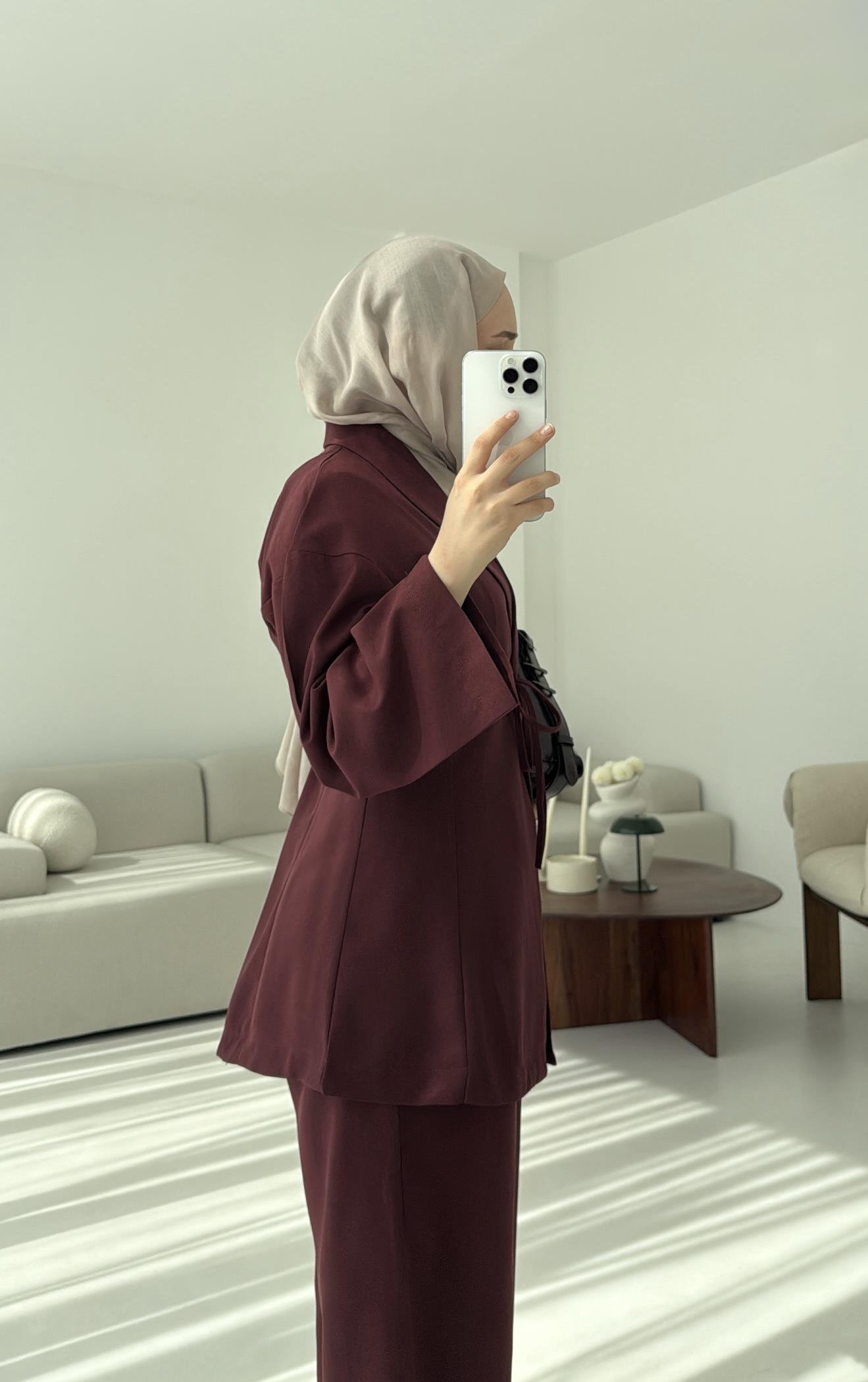 Beliza Viskon Takım Bordo