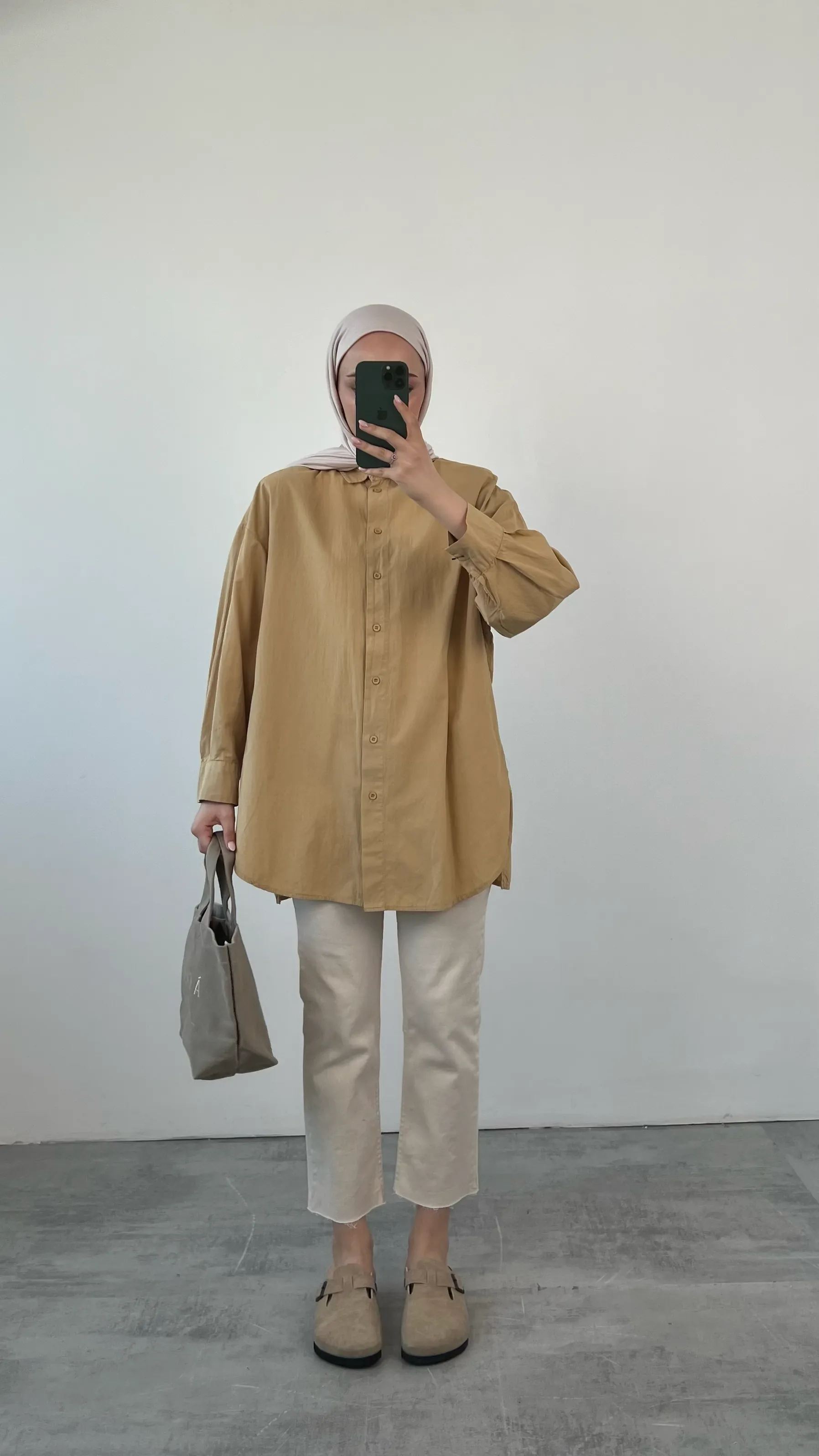 Yıkamalı Cotton Gömlek