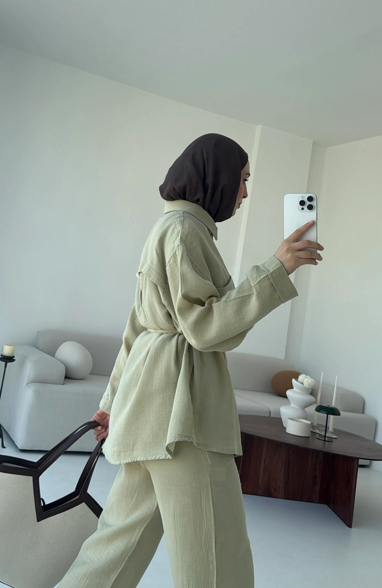 Müslin Pantolon Takım Haki