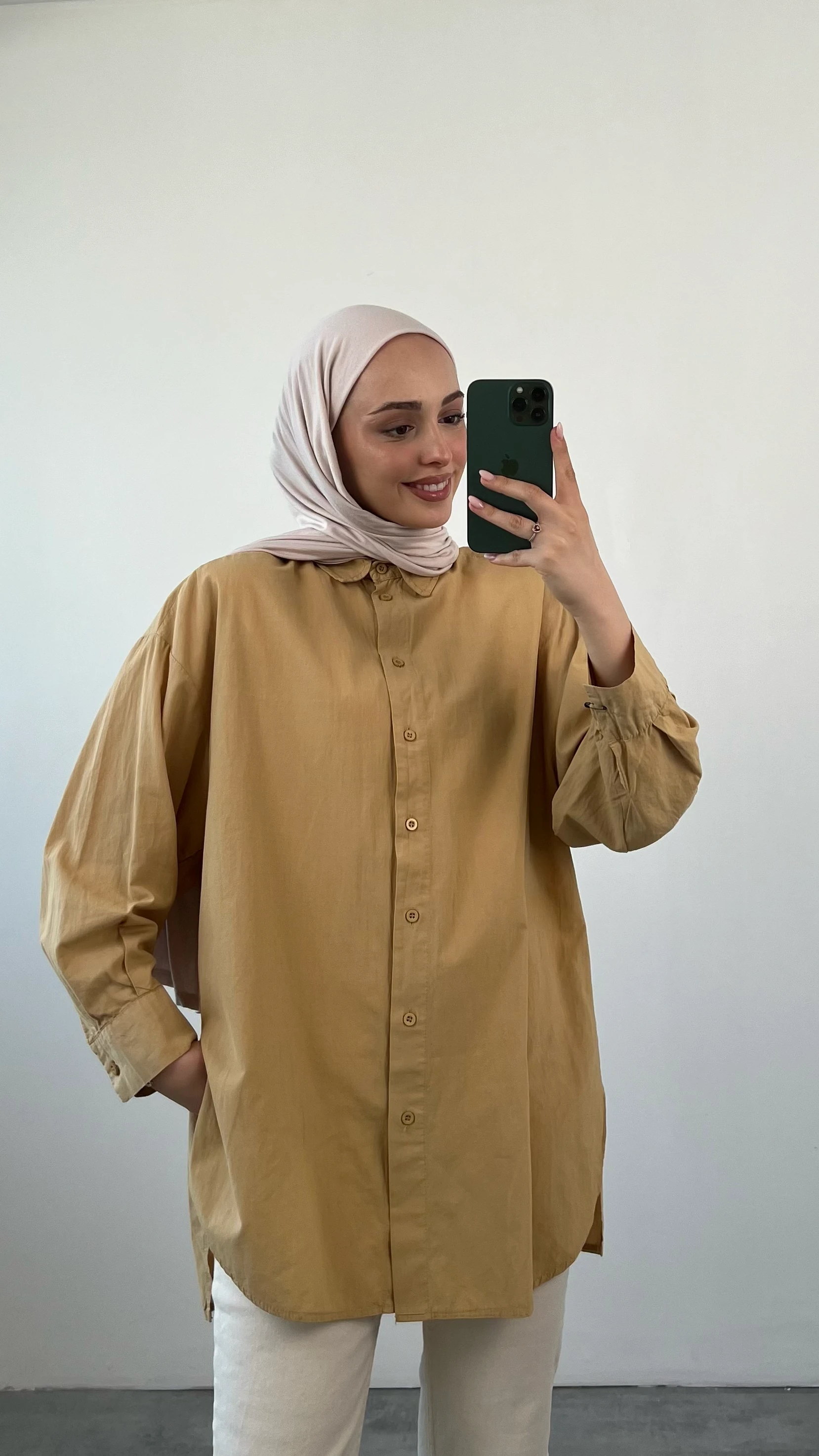 Yıkamalı Cotton Gömlek