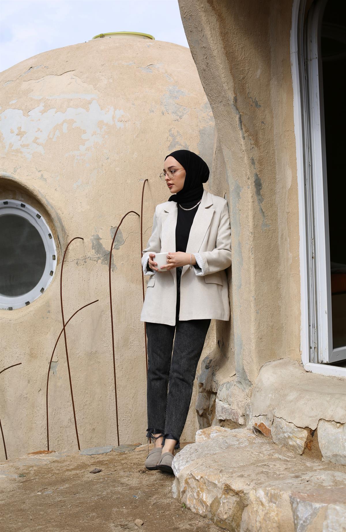 Keten Blazer Ceket