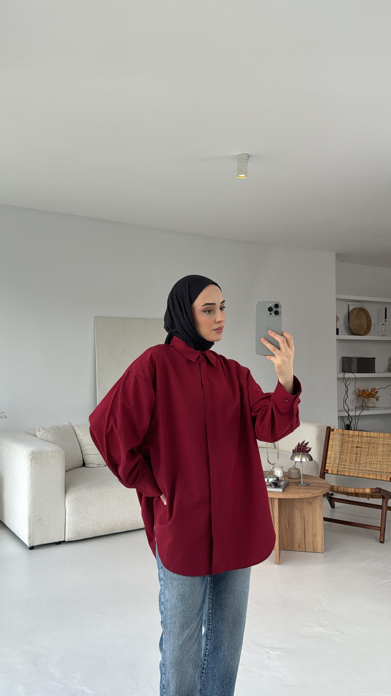 Basic Kırmızı Gömlek