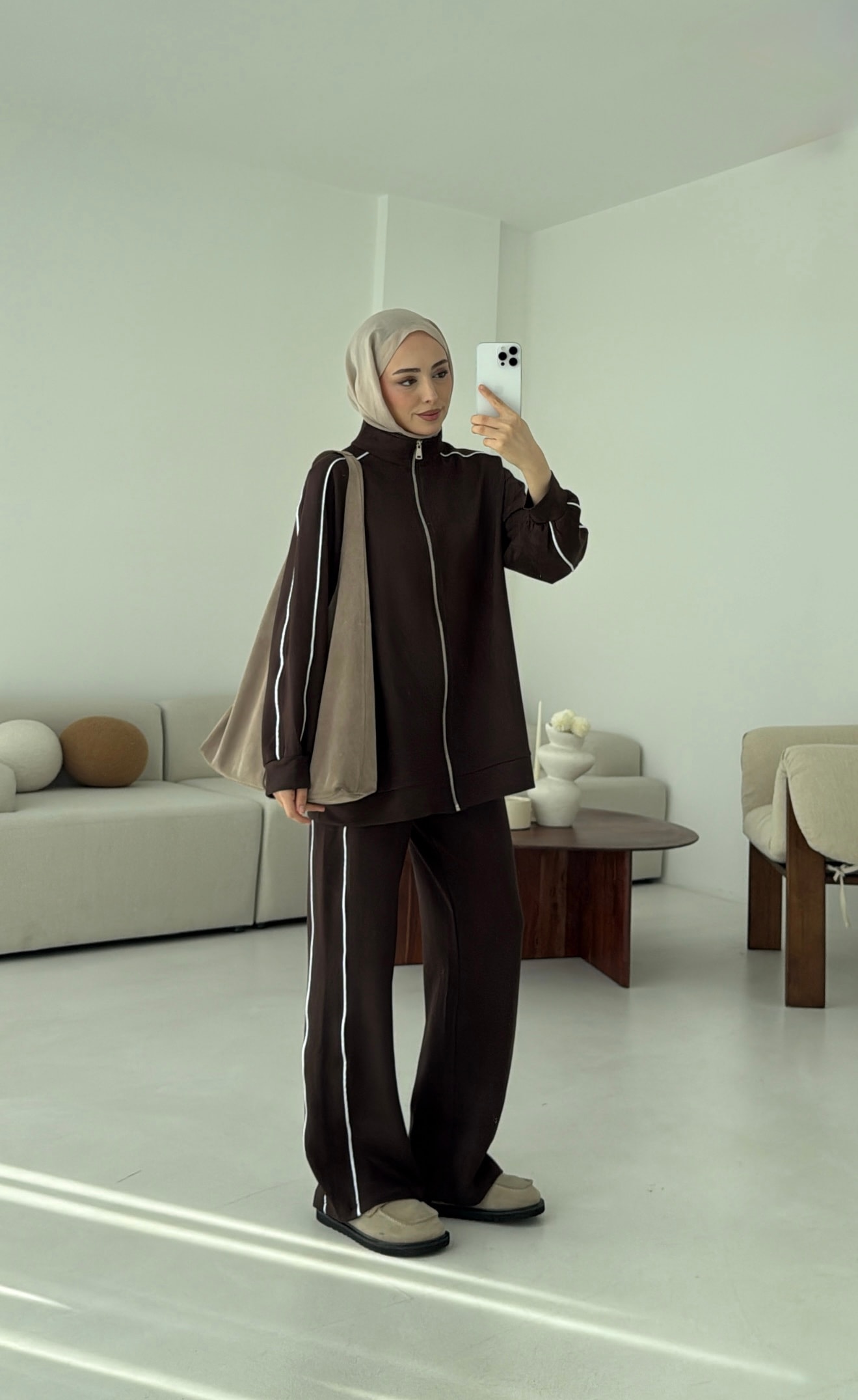 Garnili Oysho Takım Kahve