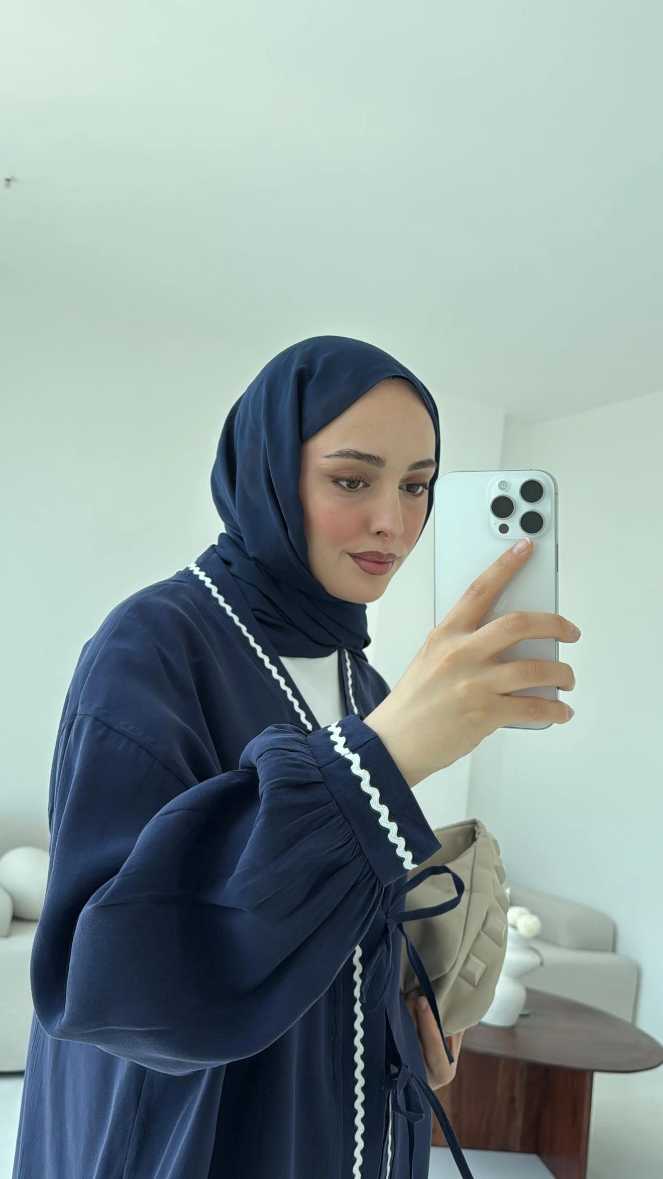 Bağlamalı Dantel Detay Kimono Lacivert