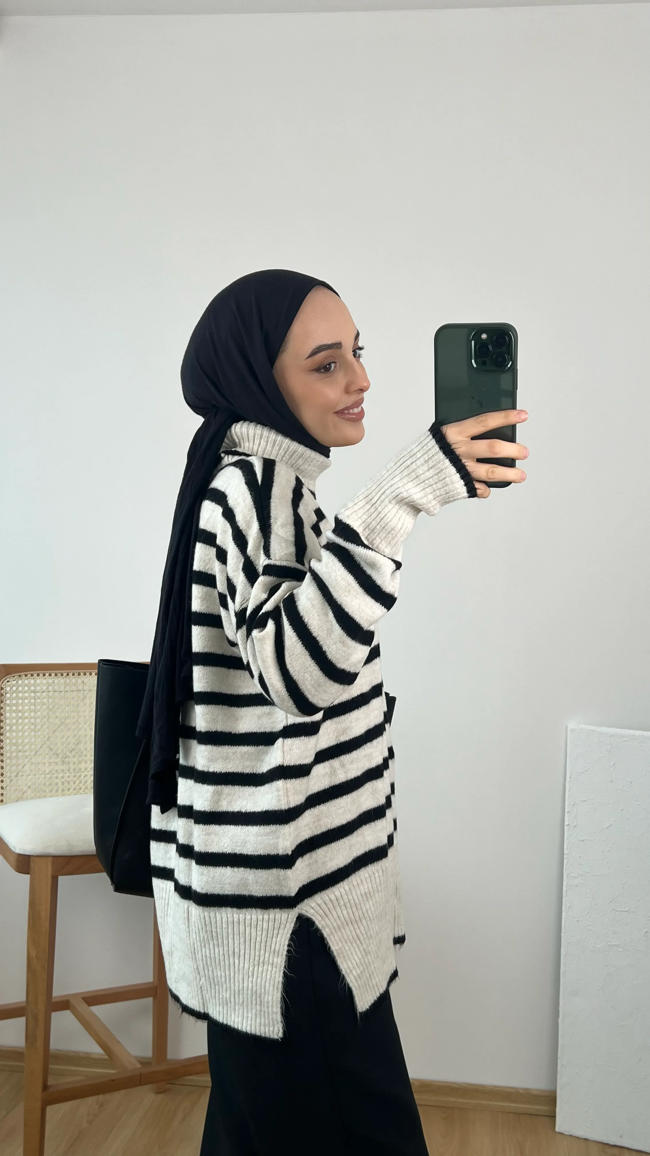 Boğazlı Kazak Krem