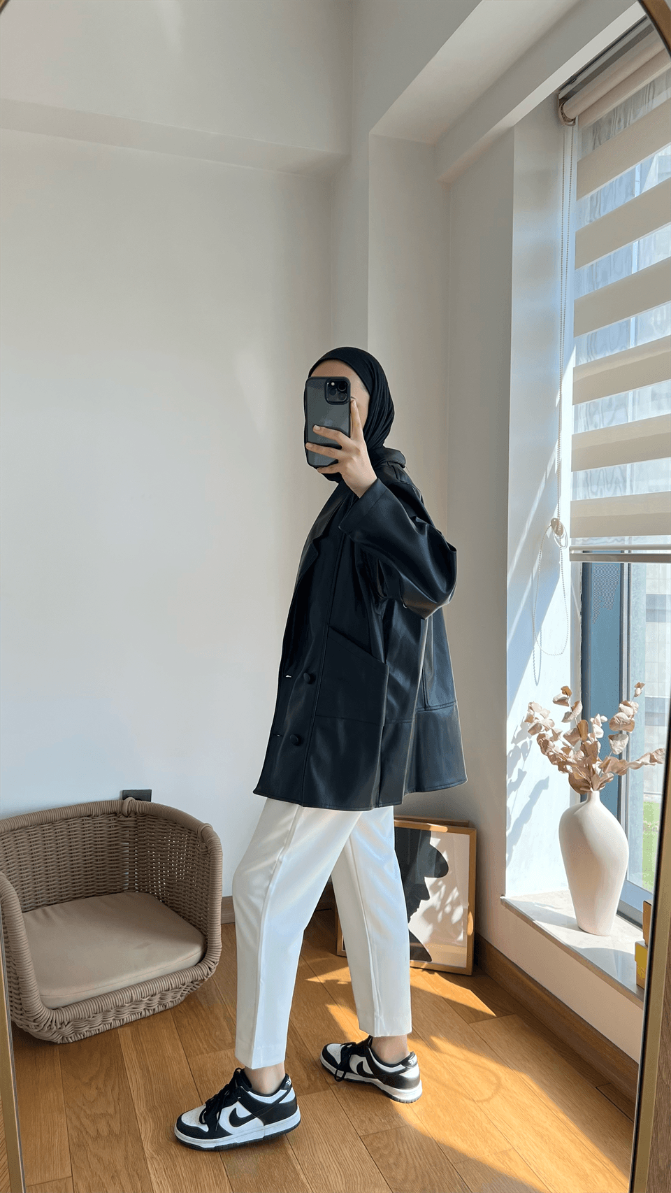 Vintage Deri Ceket Siyah