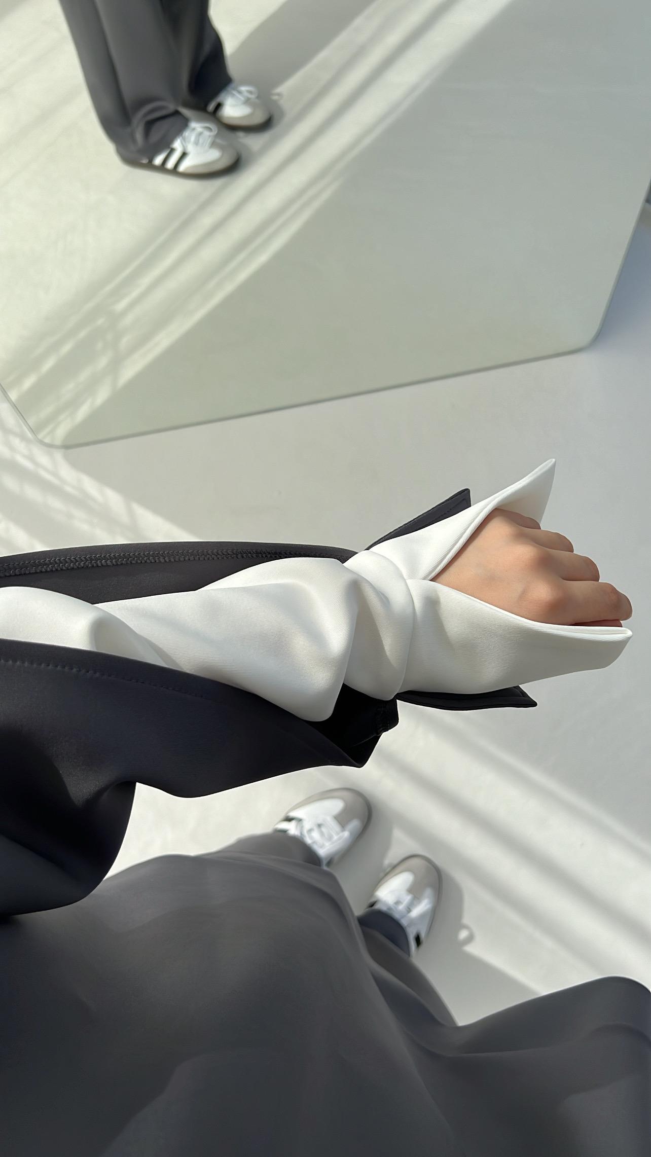 Scuba Kol Detaylı Takım Antrasit