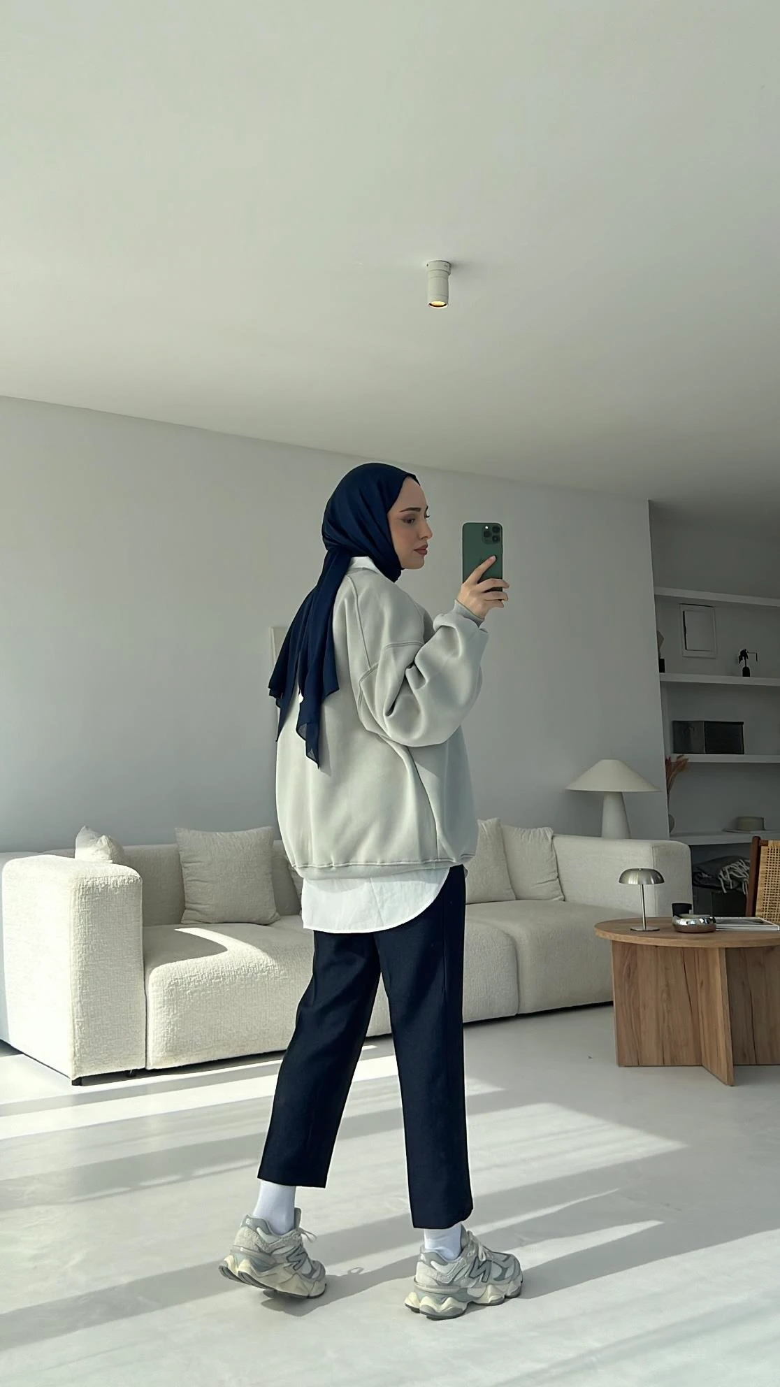 Oversize Gri Sweatshırt