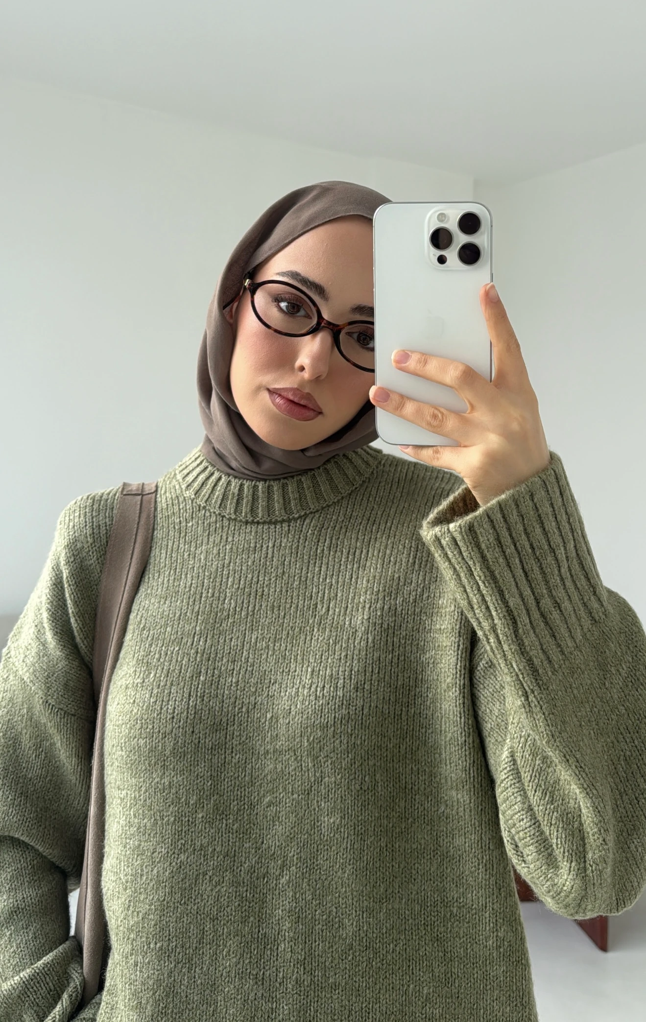 Oversize Soft Triko Kazak Soft Yeşil