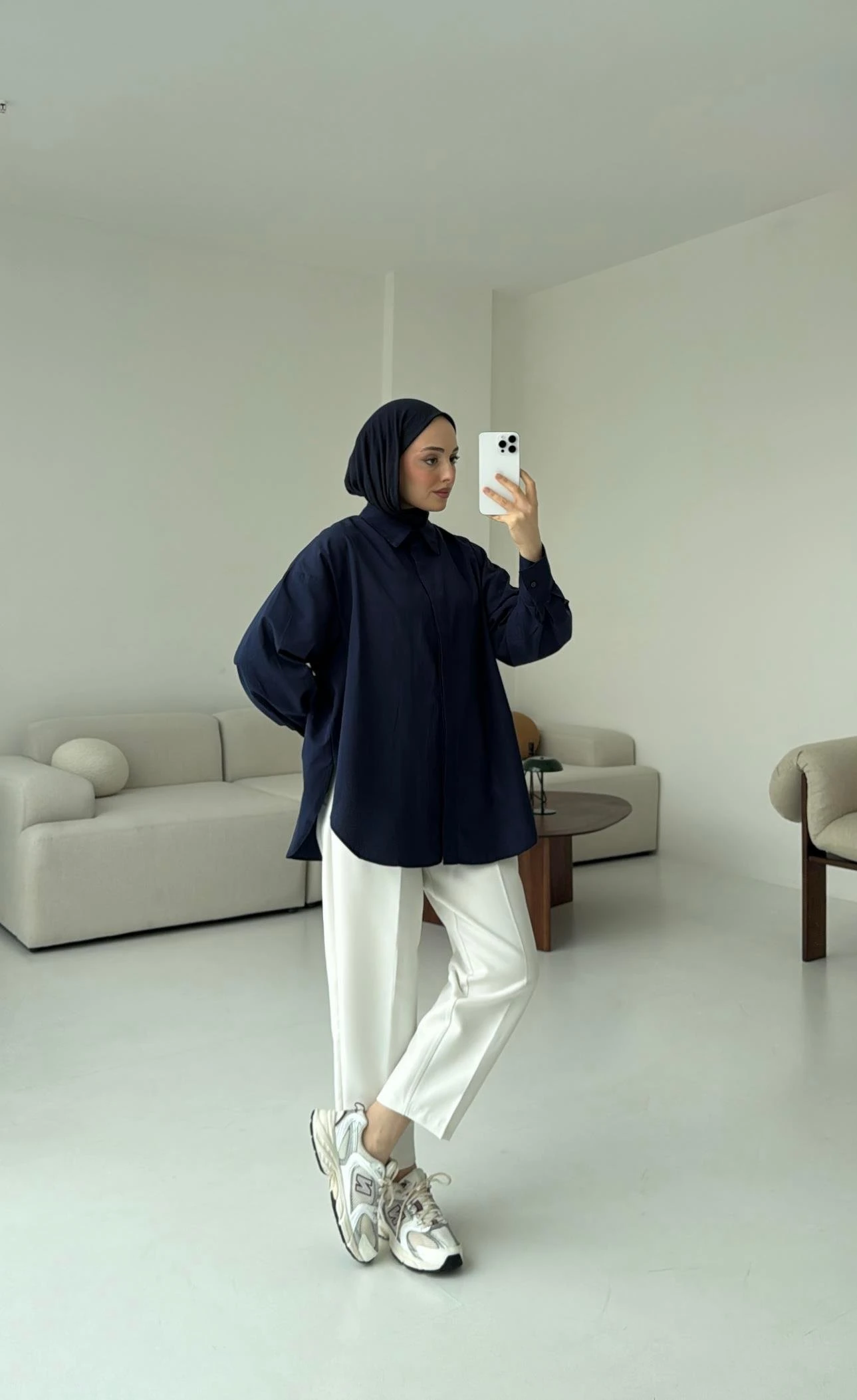 Basic Lacivert Gömlek