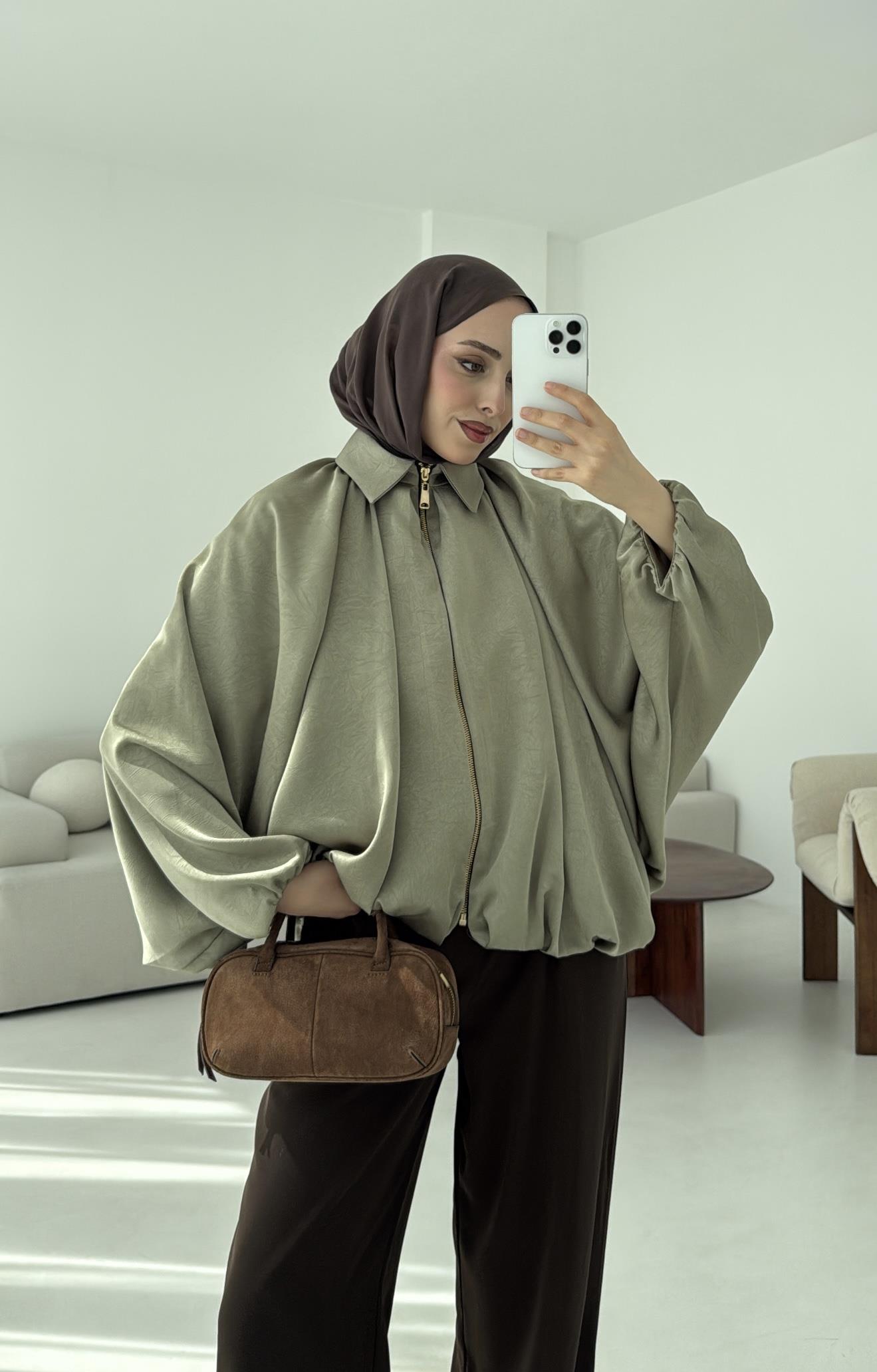 Bomber Saten Ceket Cagla