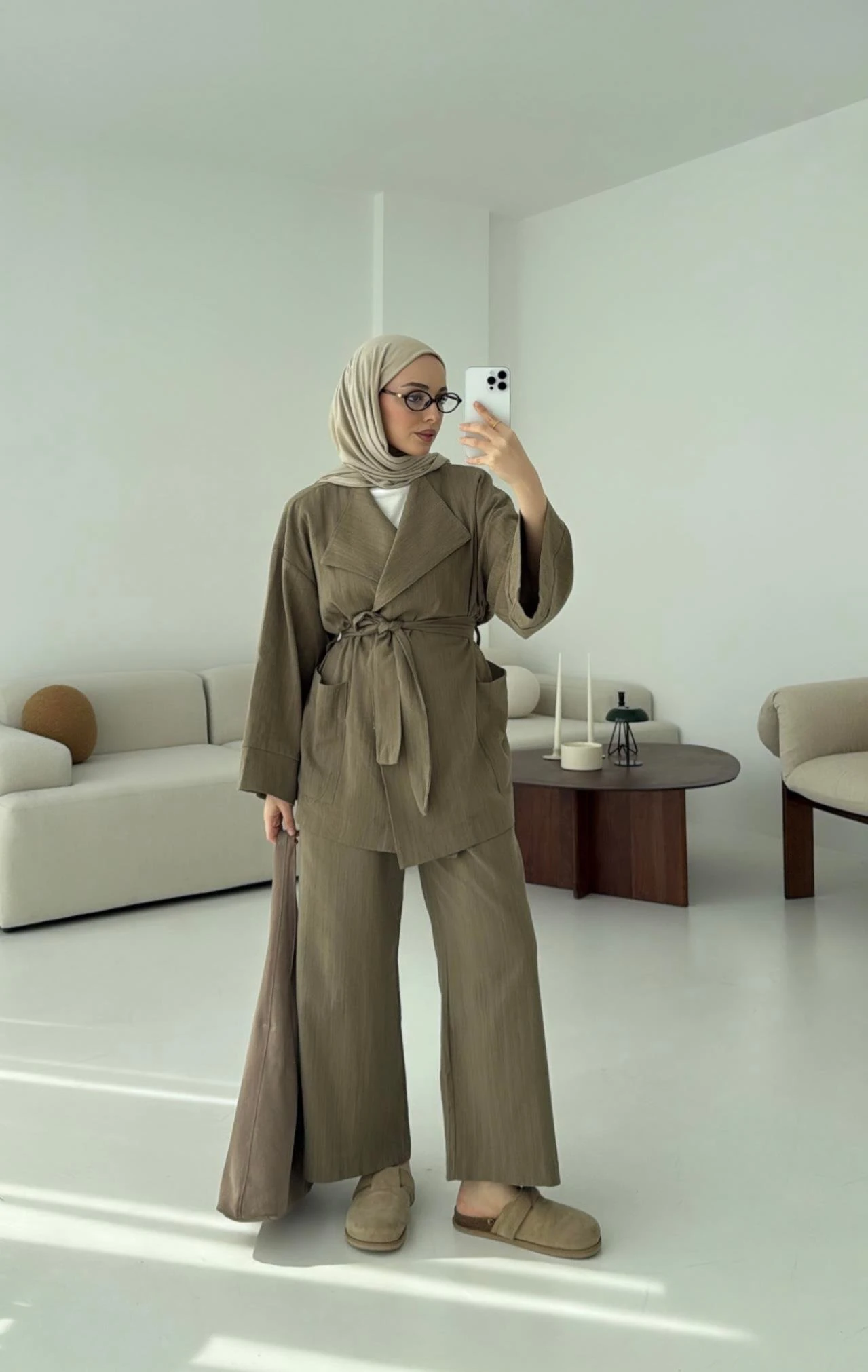 Keten Ceketli Takım Haki