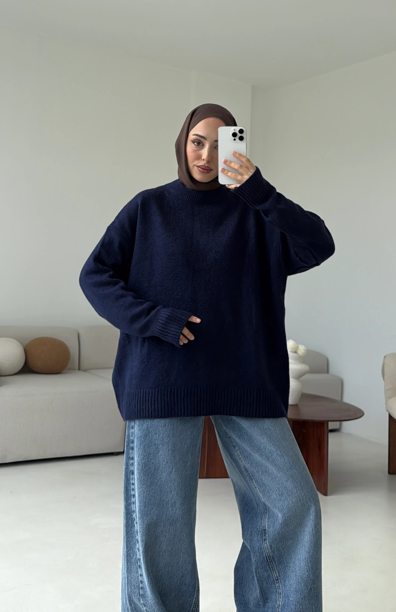 Reglan Kol Triko Kazak Lacivert