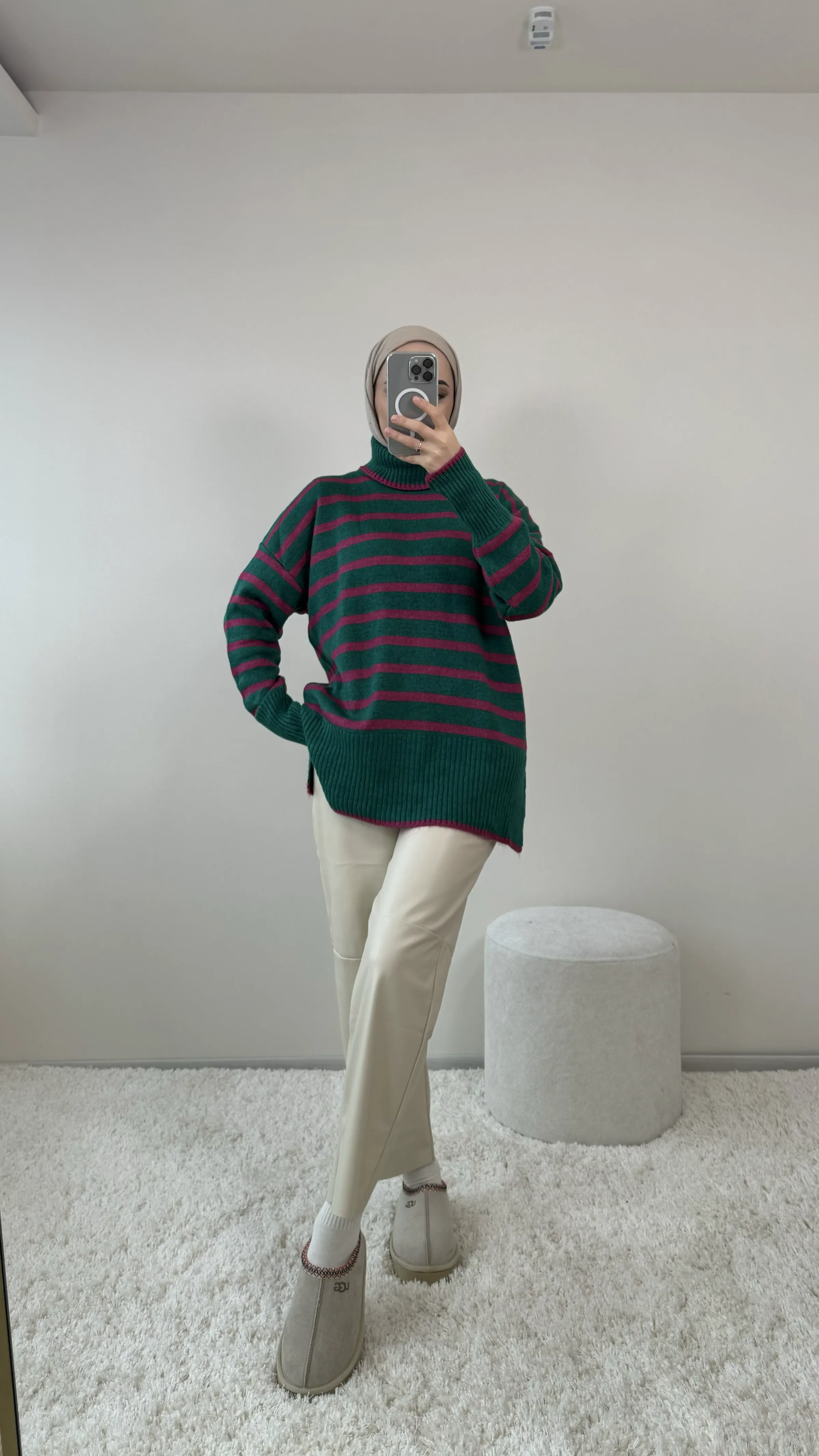 Boğazlı Kazak Yeşil