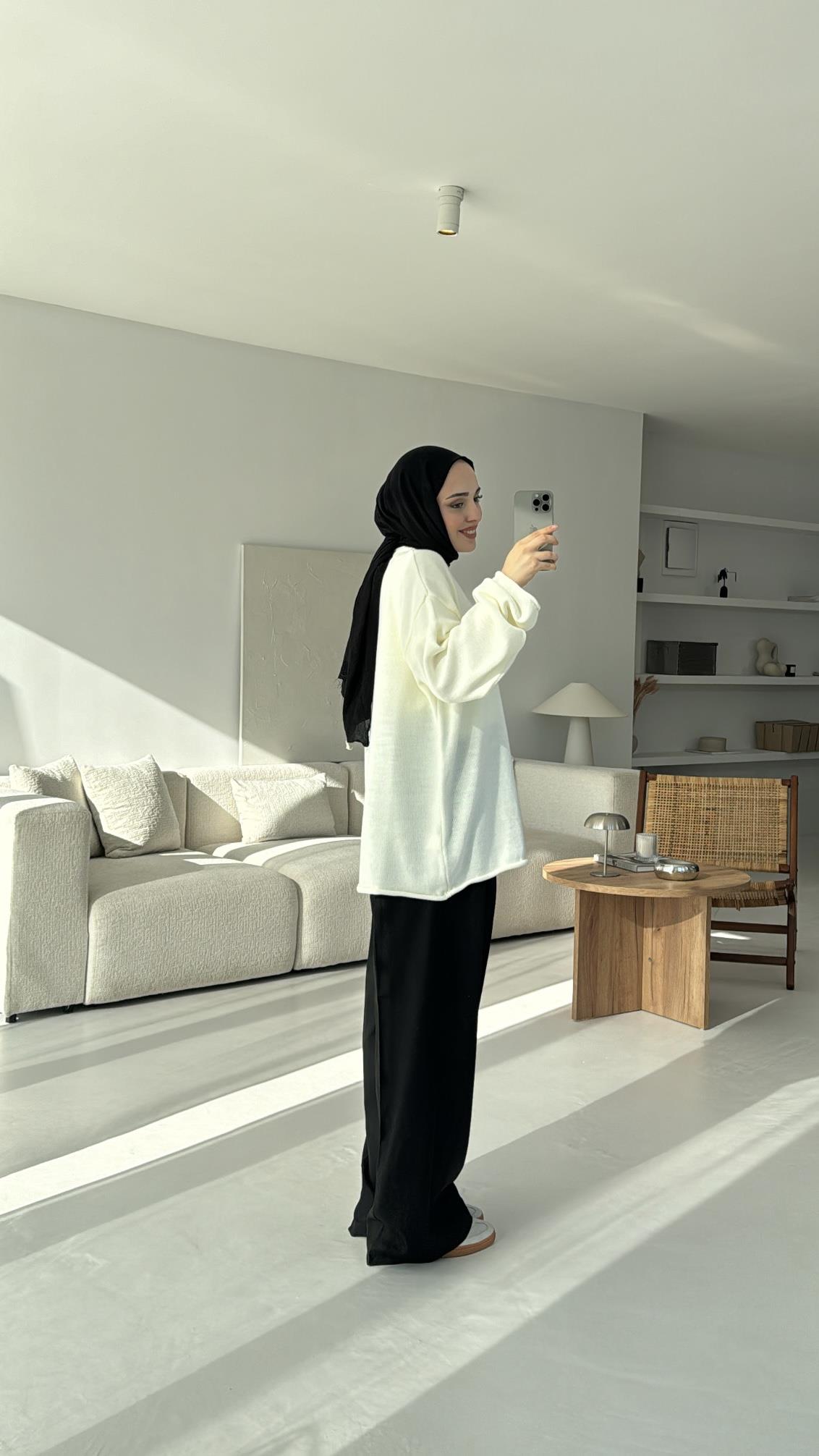 Dikişsiz Premium Triko Ekru