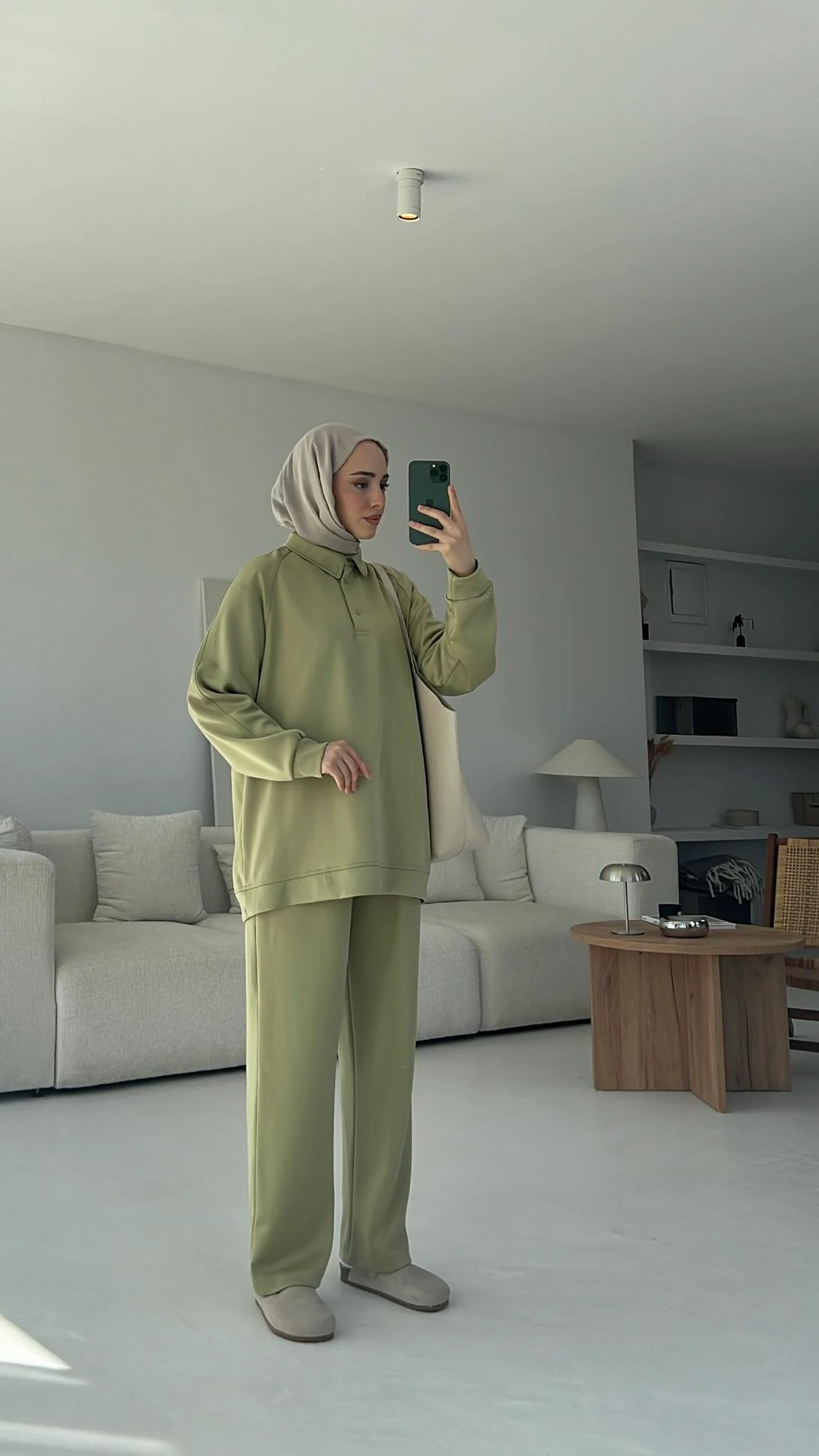 Scuba Polo Yaka Takım Olive