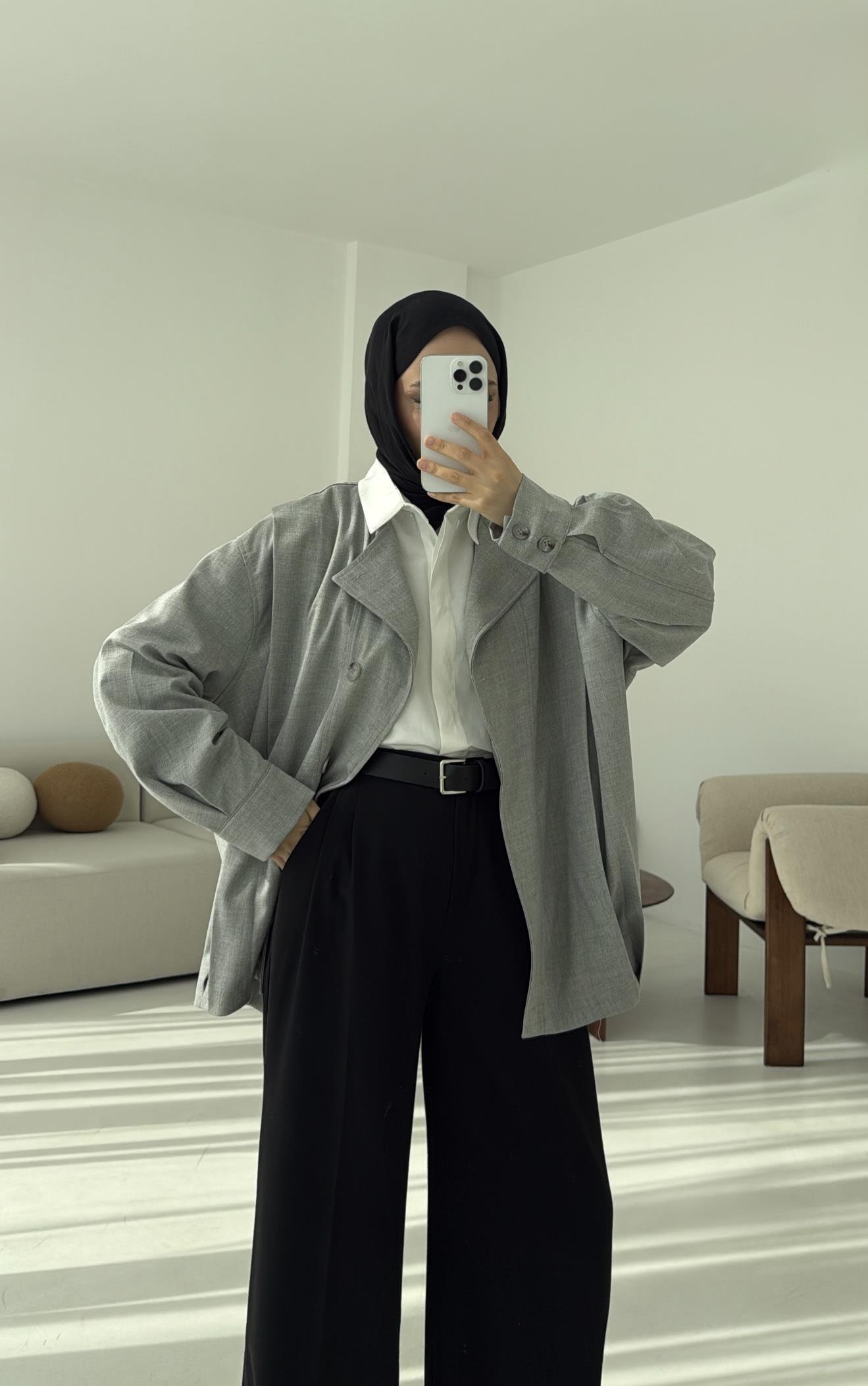 Tasarım ml Collection Ceket Gri