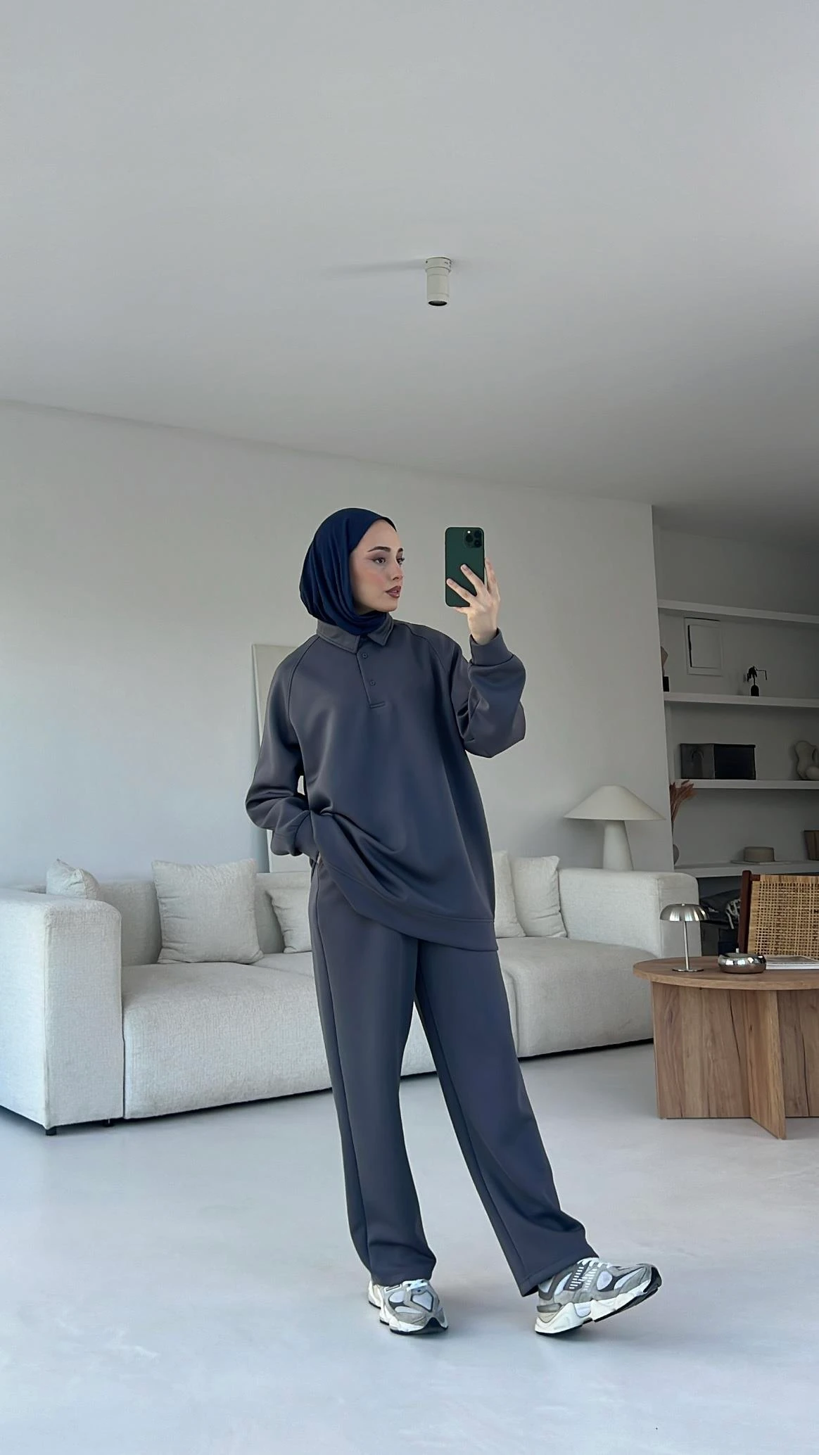 Scuba Polo Yaka Takım Antrasit