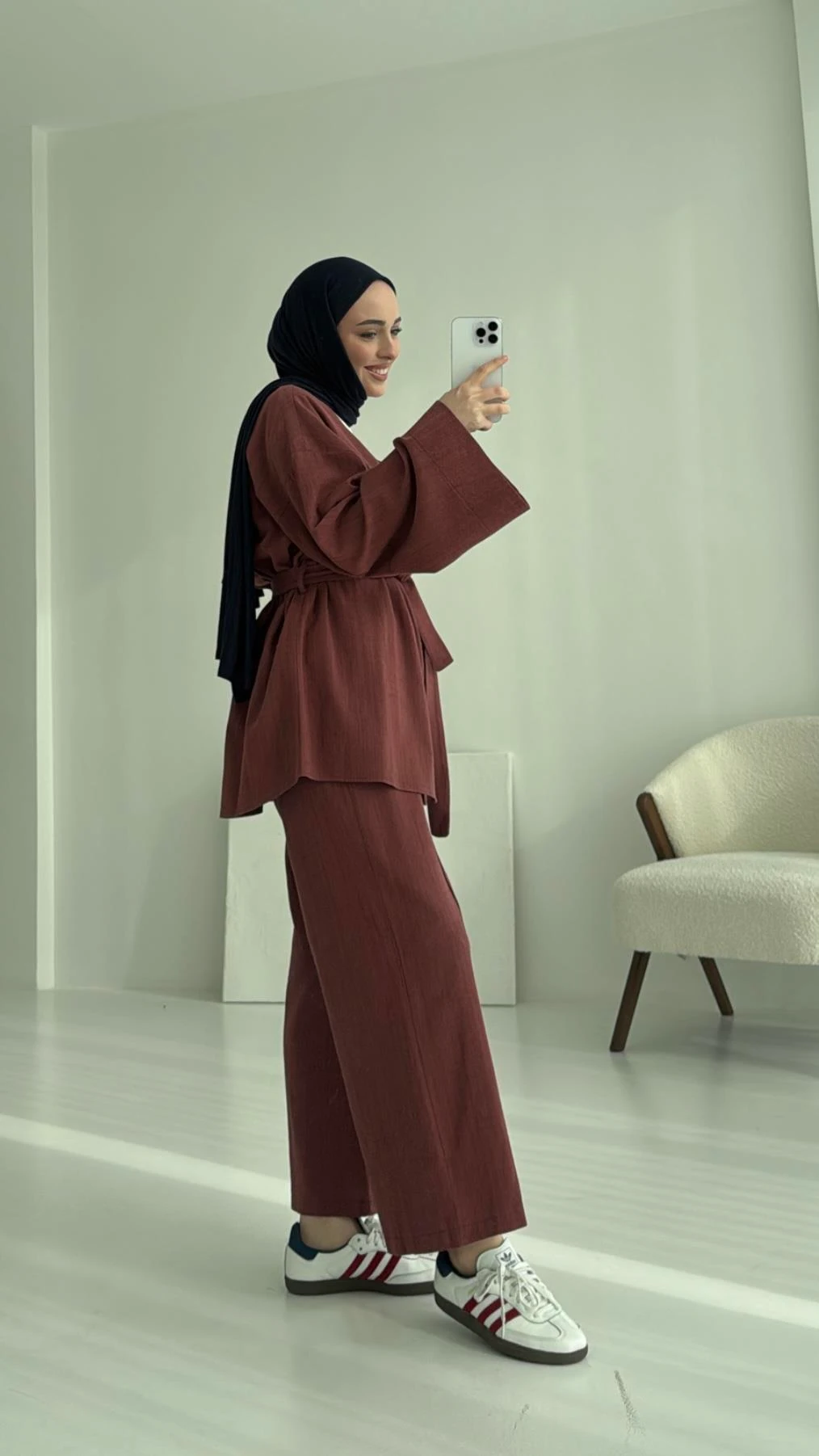 Bağcıklı Buluz Takım Kiremit