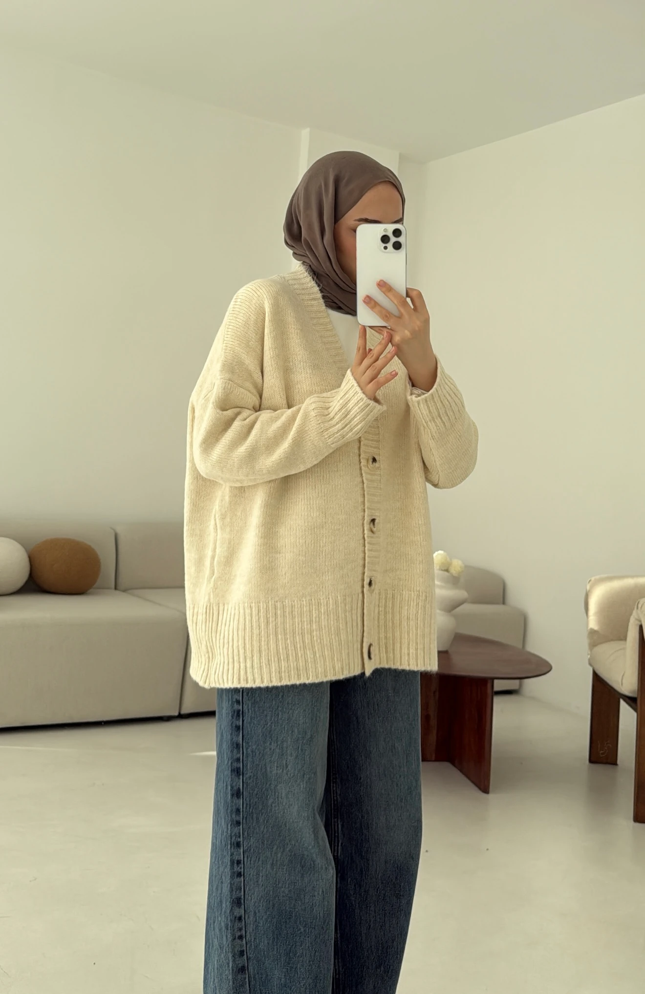 Örgü Hırka Natural