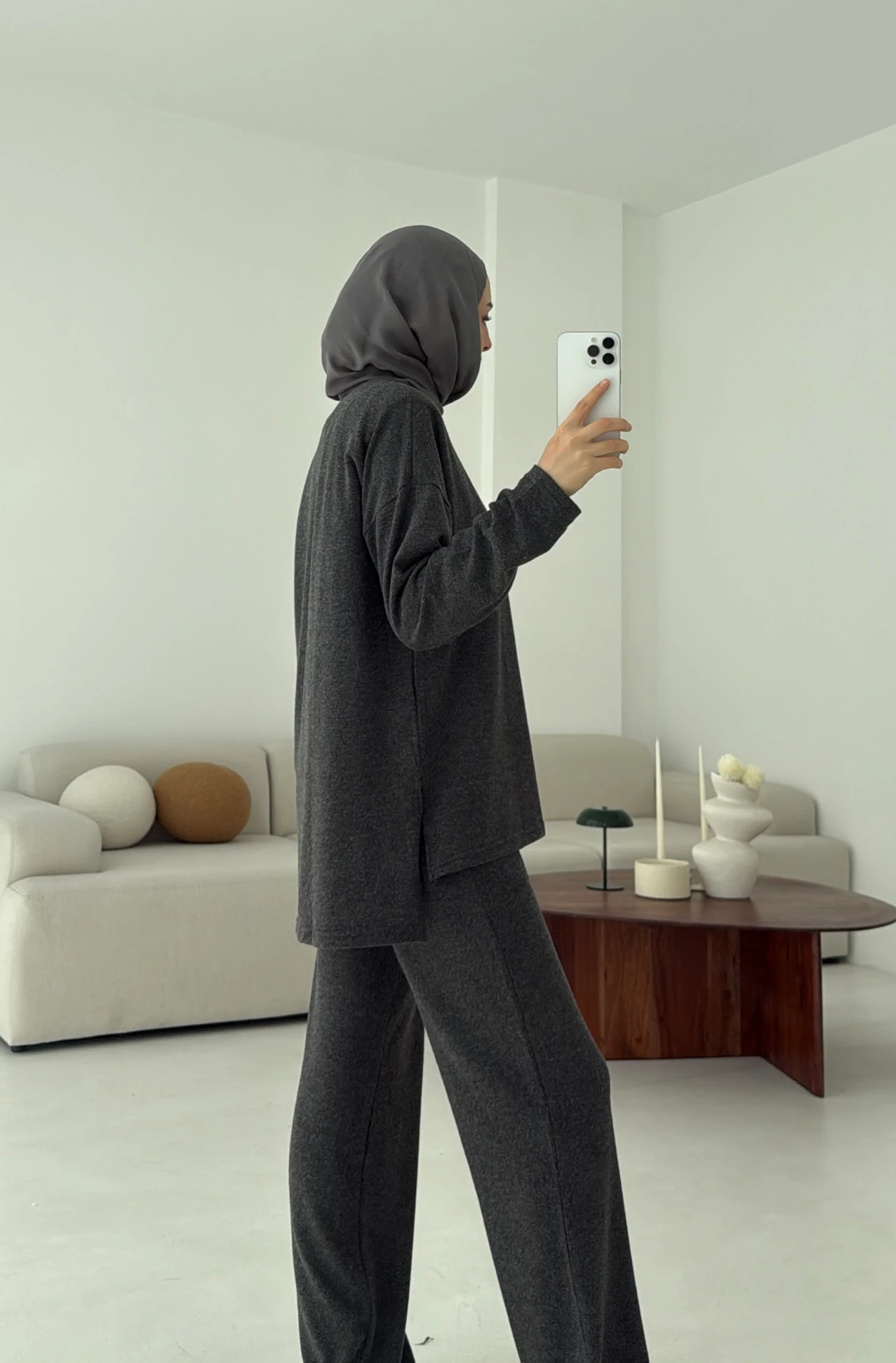 Tunikli Viscon Takım Antrasit