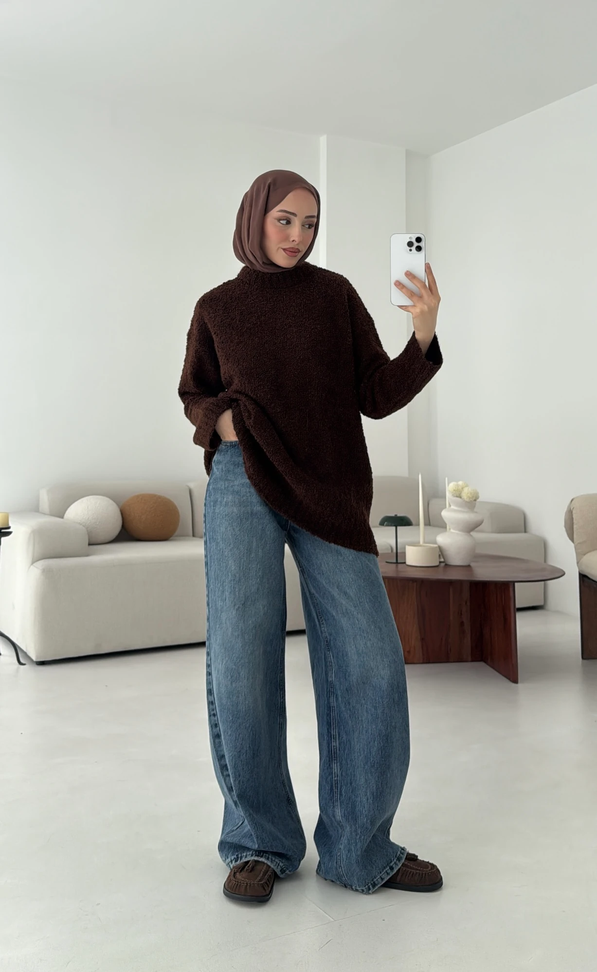 Basic Buklet Kazak Kahve