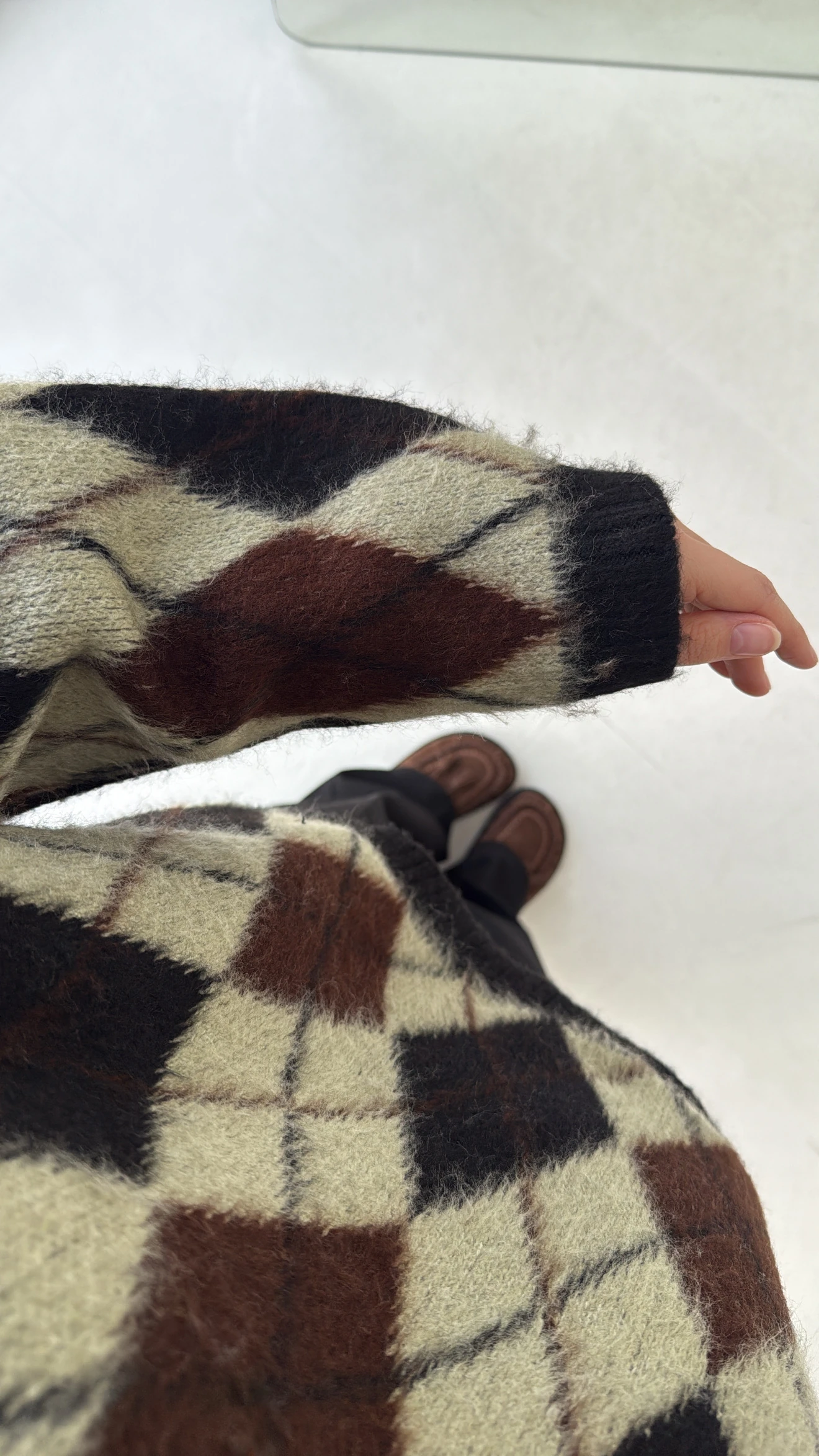 Kolu Yırtmaç Detay Tasarım Kazak Haki