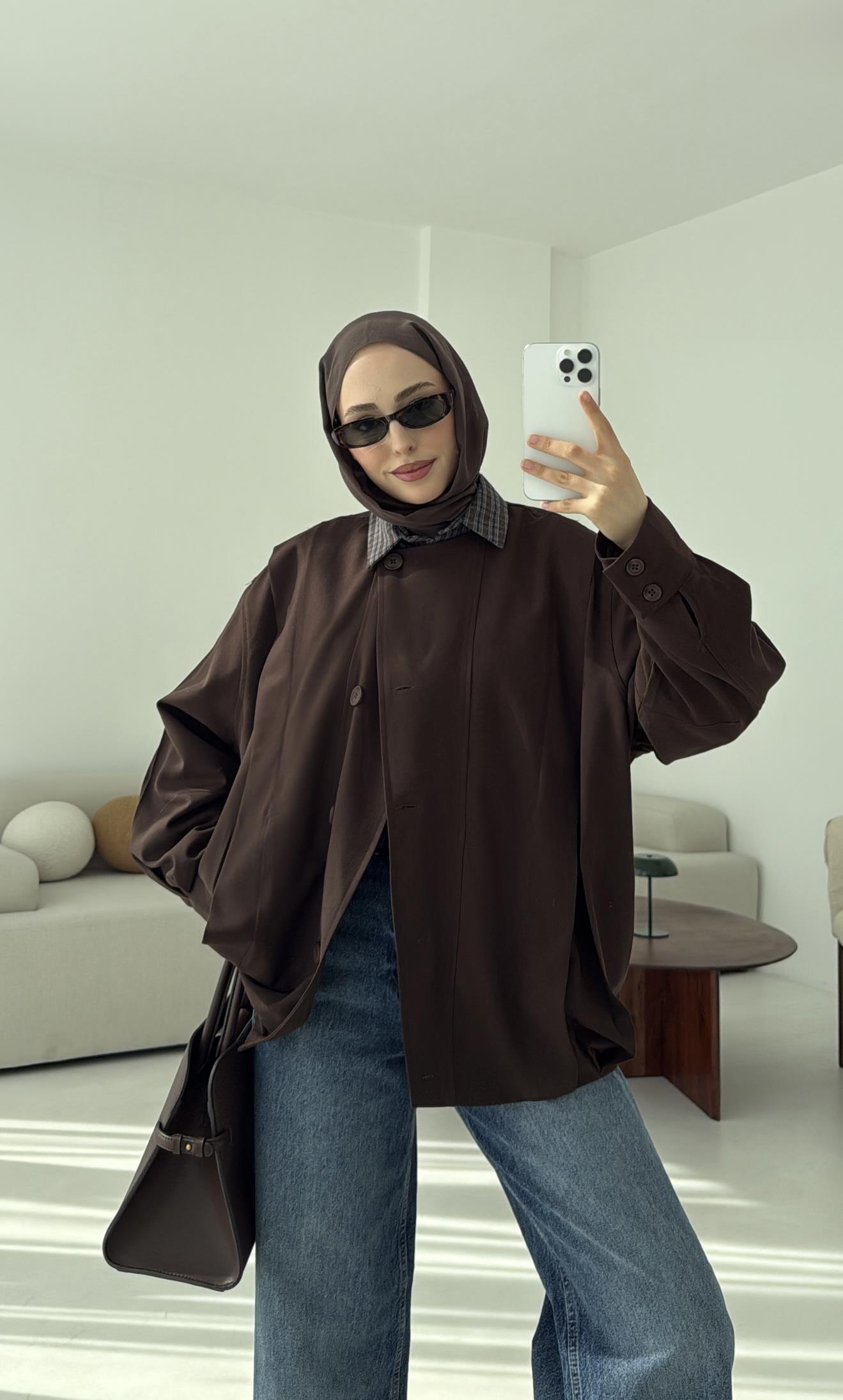 Tasarım ml Collection Ceket Kahve