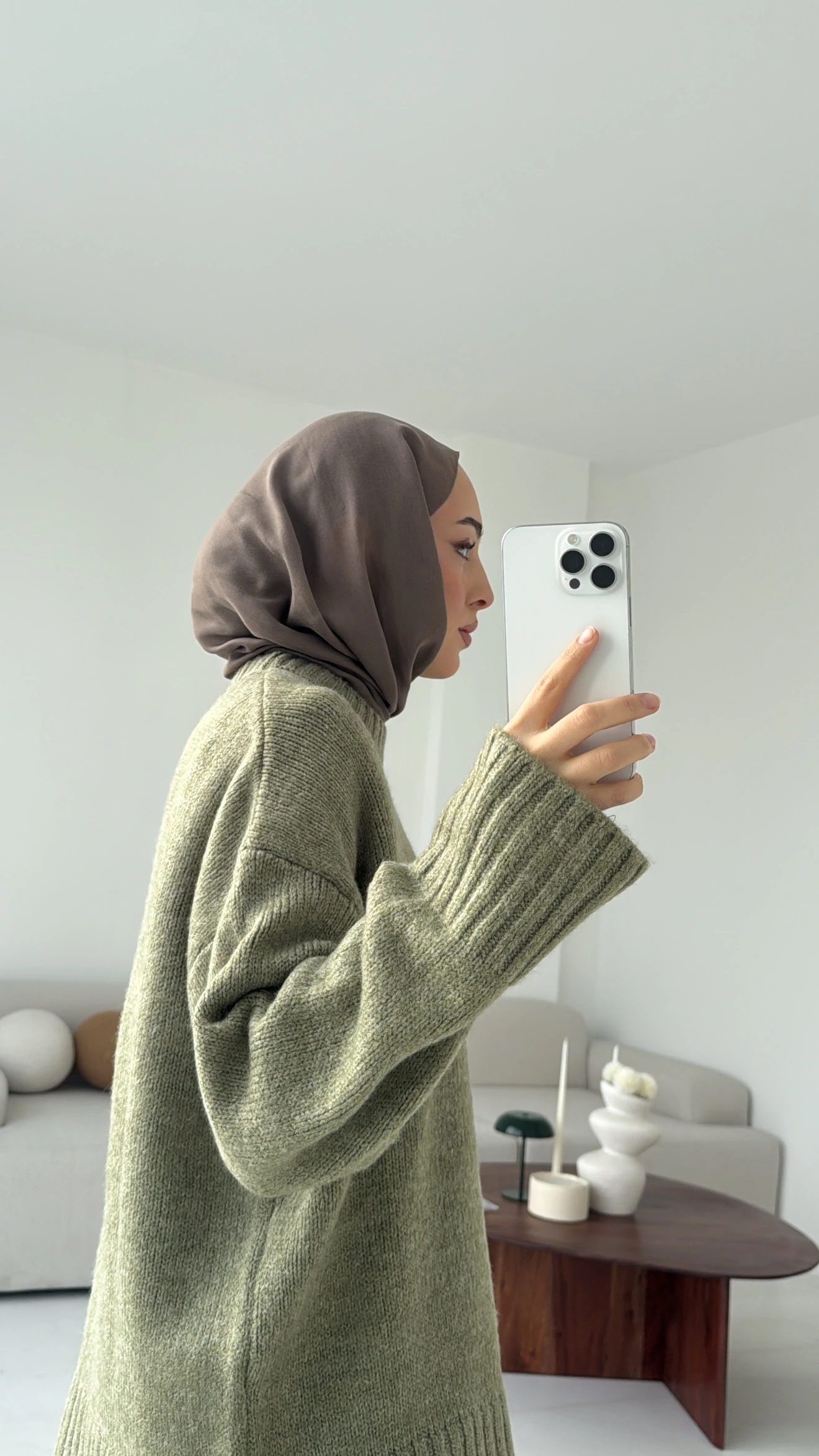 Oversize Soft Triko Kazak Soft Yeşil