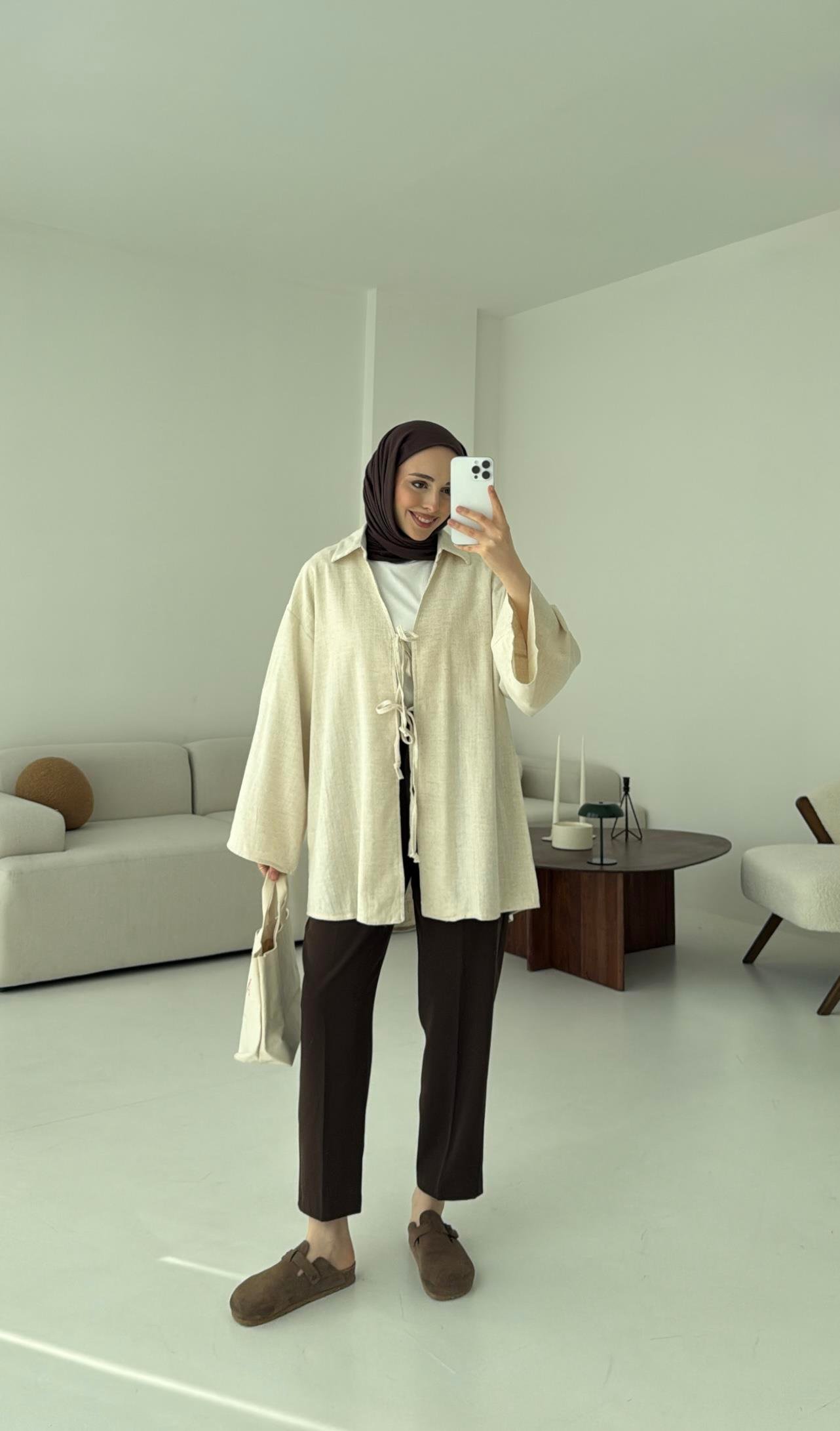 Uzun Kimono Natural