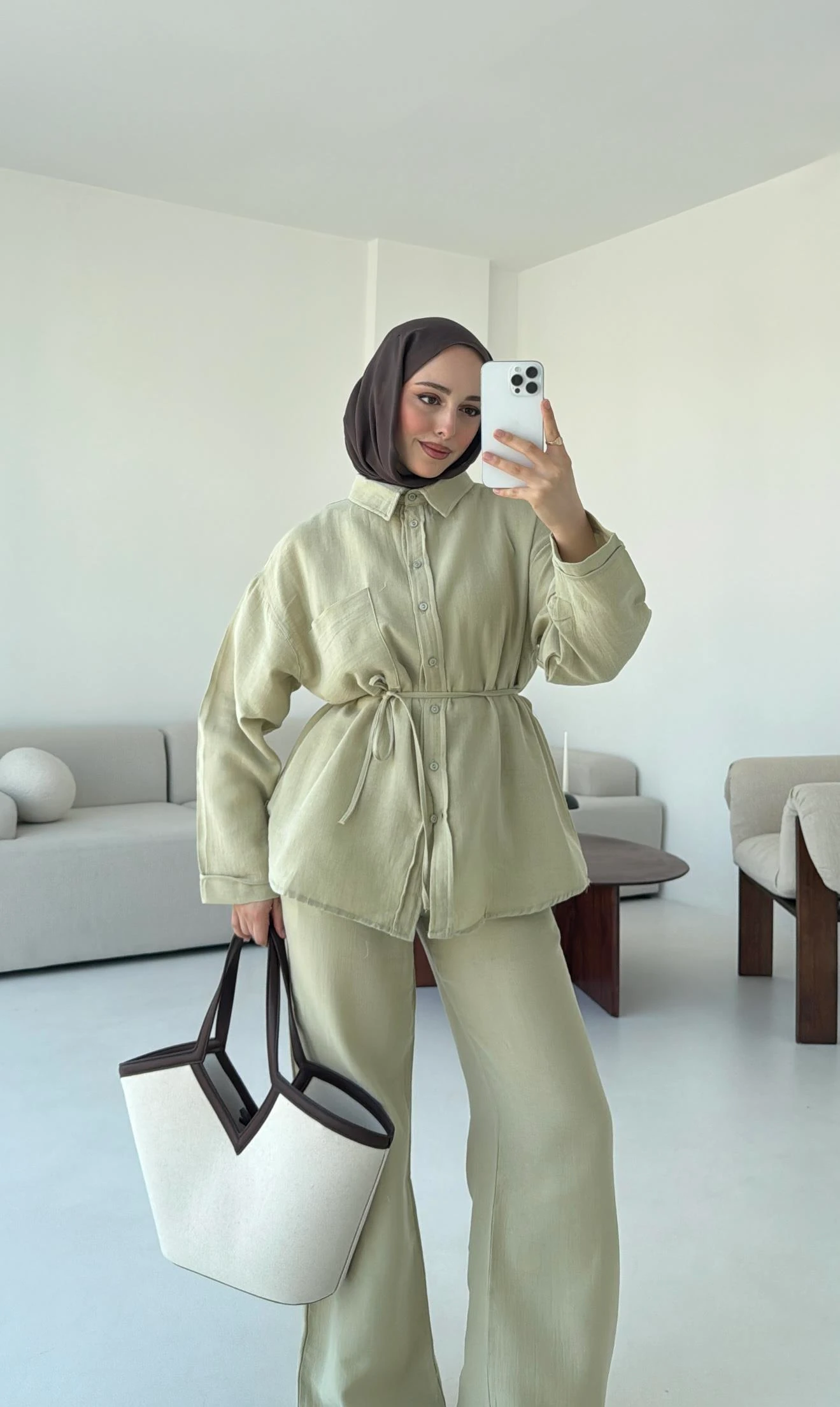 Müslin Pantolon Takım Haki