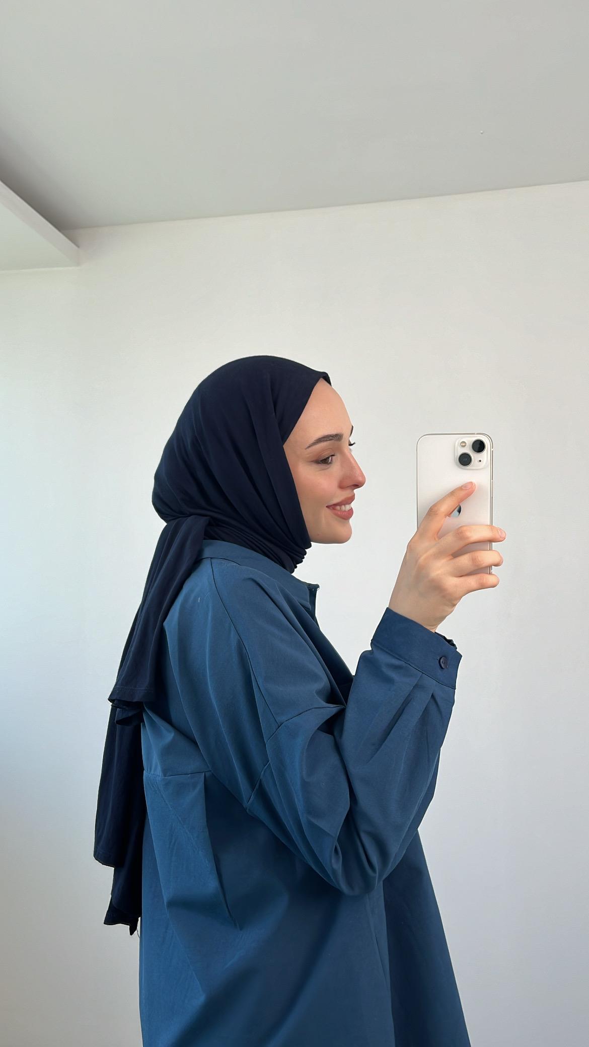 Poplin Çift Cep Gömlek Lacivert