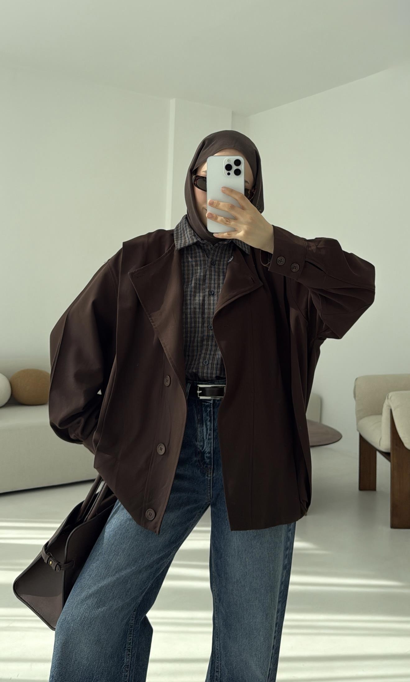 Tasarım ml Collection Ceket Kahve