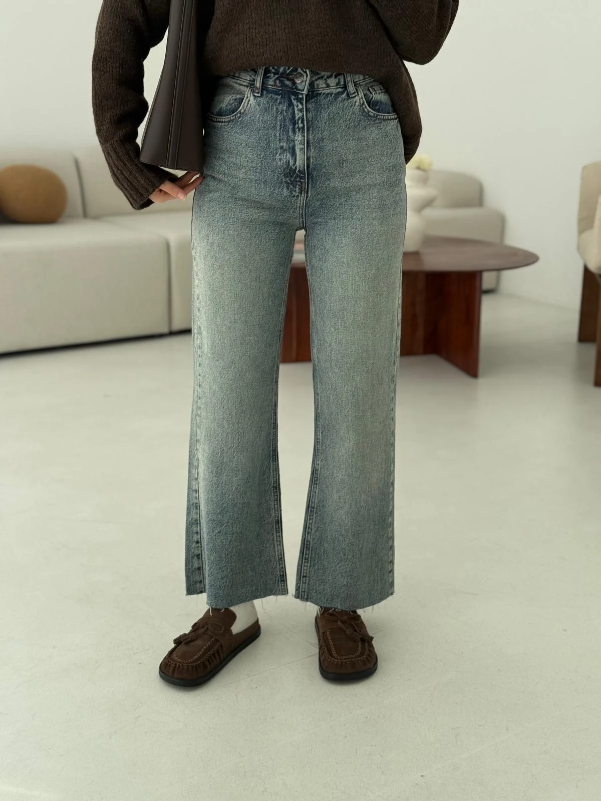 Premium Paçası Kesik Hafif İspanyol Jean 276