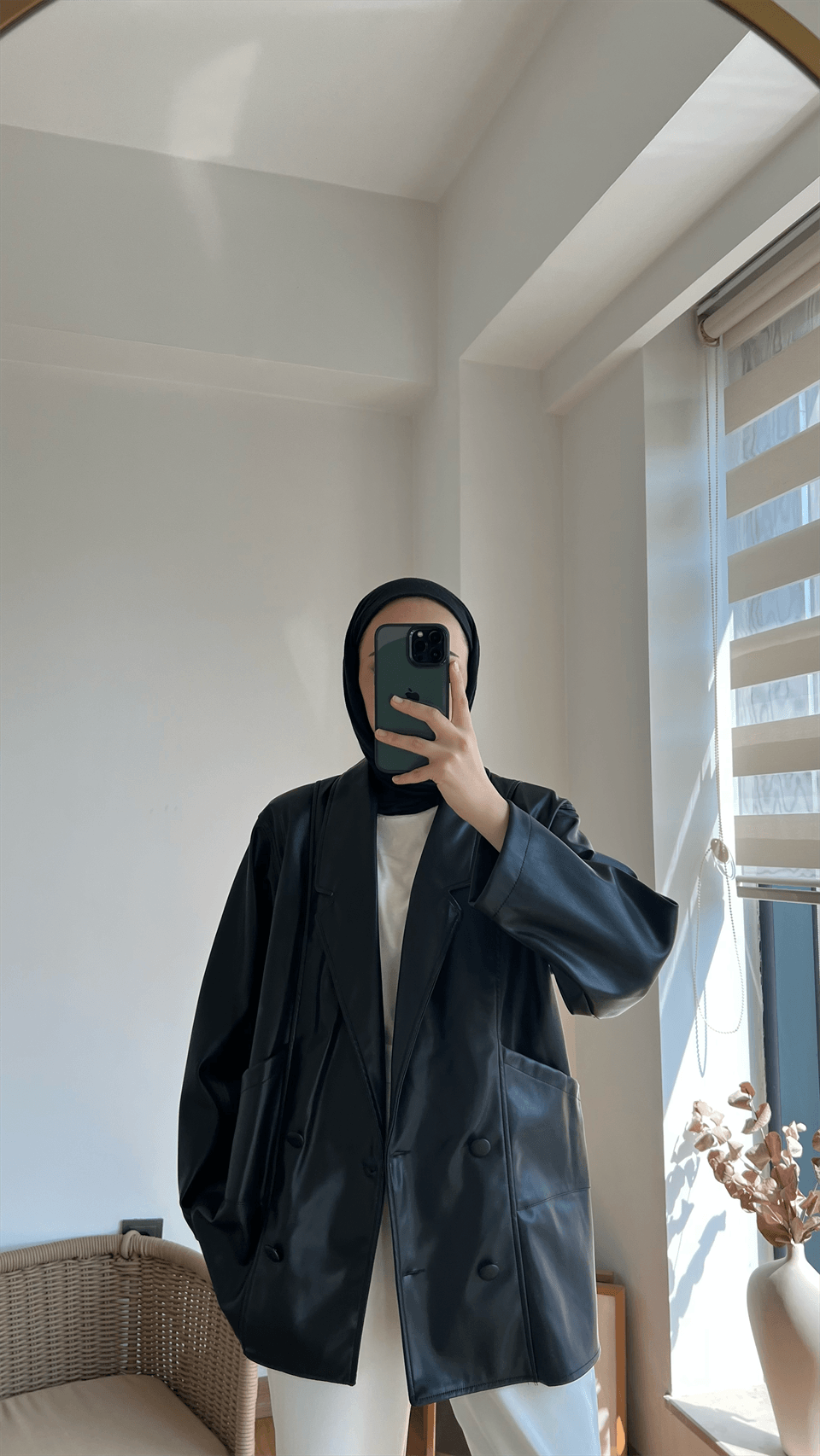 Vintage Deri Ceket Siyah