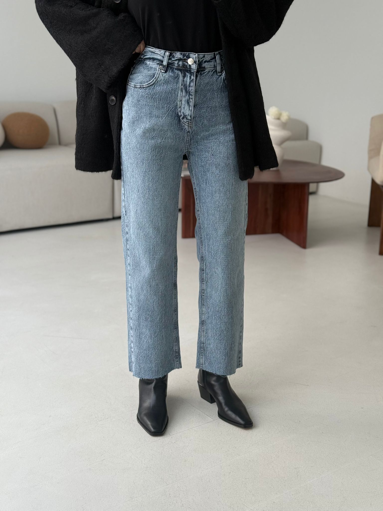 Premium Paçası Kesik Jean 224