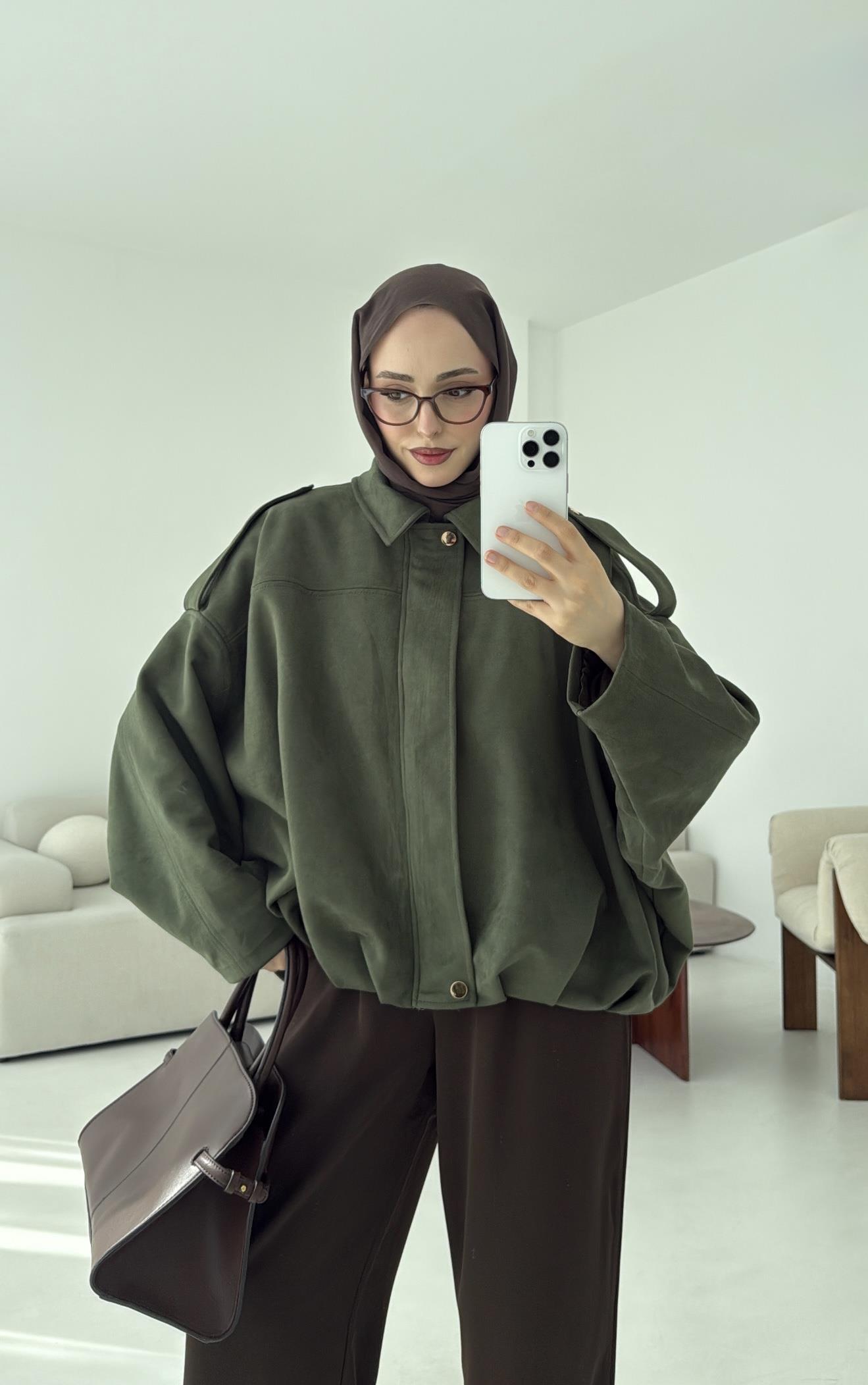 Süet Bomber Ceket
