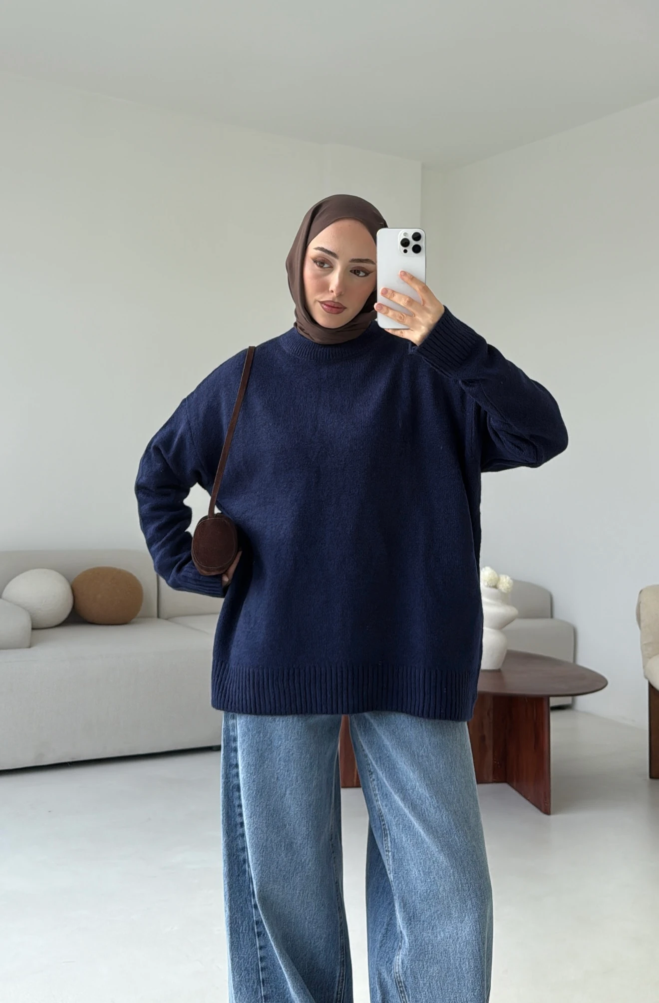 Reglan Kol Triko Kazak Lacivert