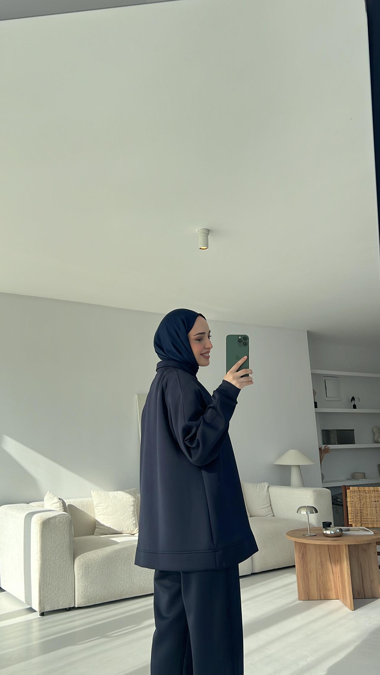 Scuba Polo Yaka Takım Lacivert