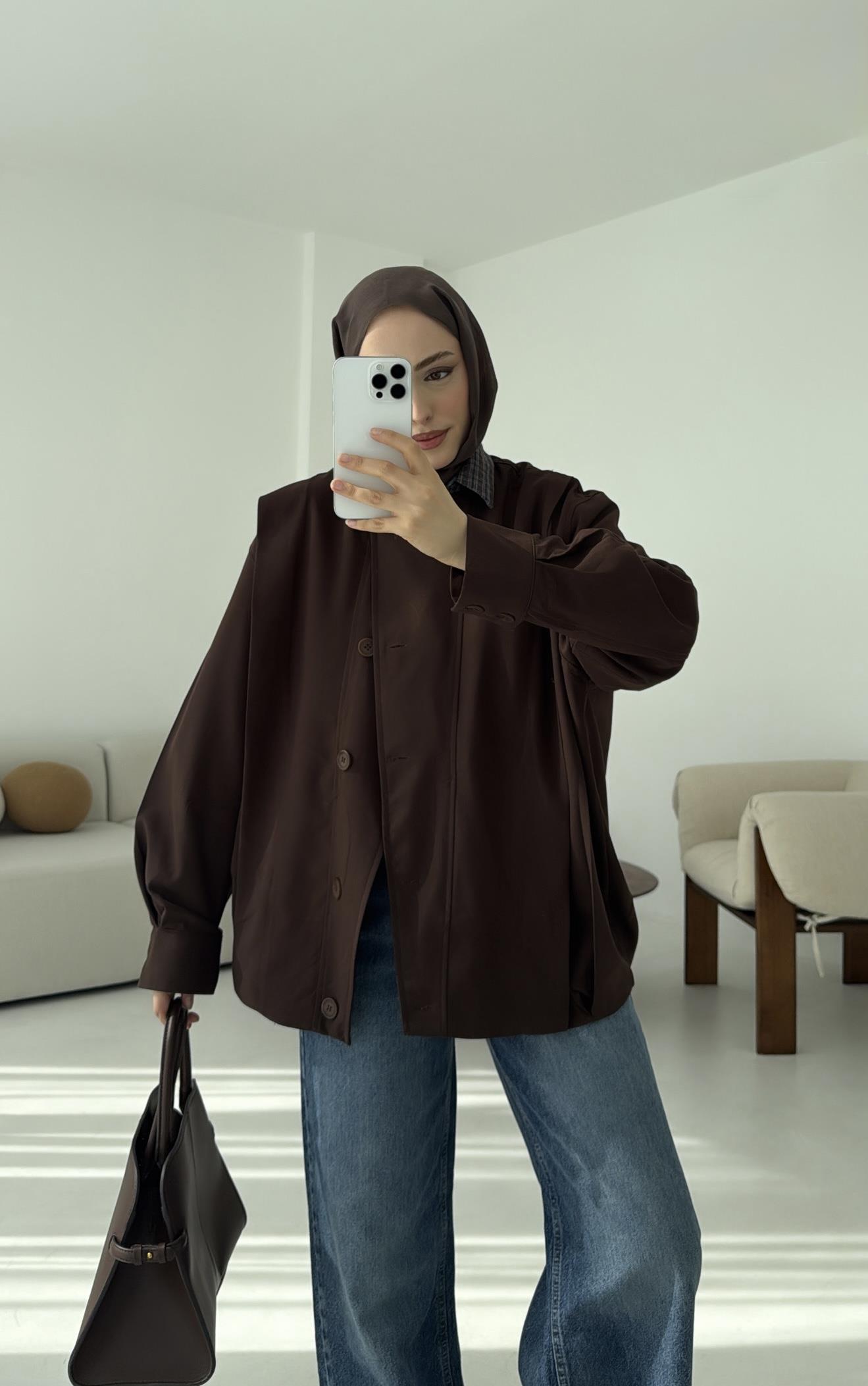 Tasarım ml Collection Ceket Kahve