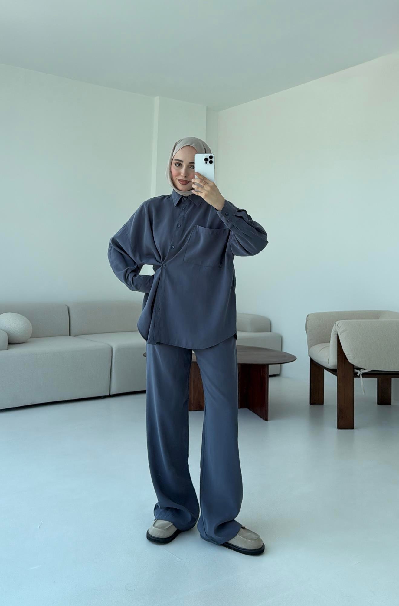 Eliza Takım Gri