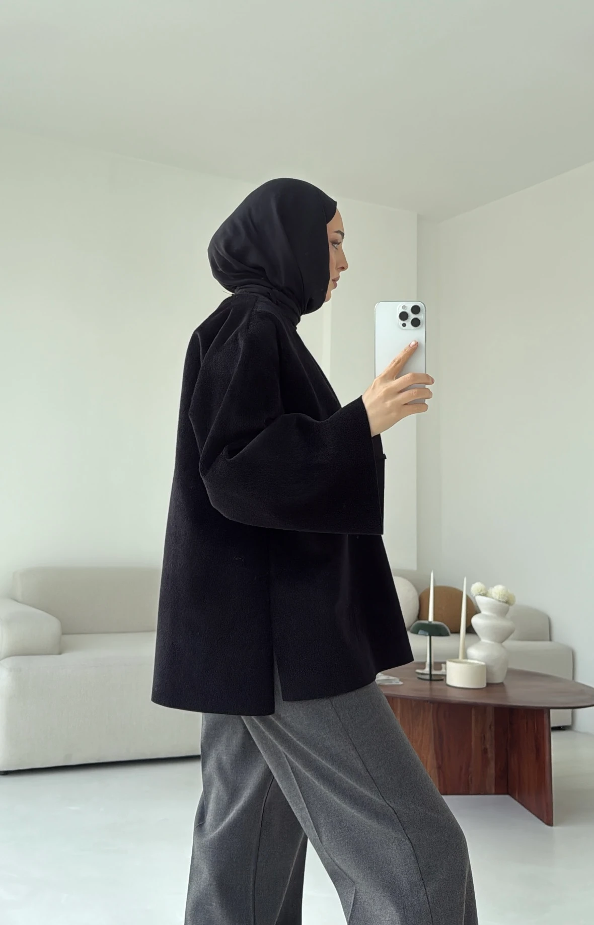 Tok Kumaş Bluz Siyah