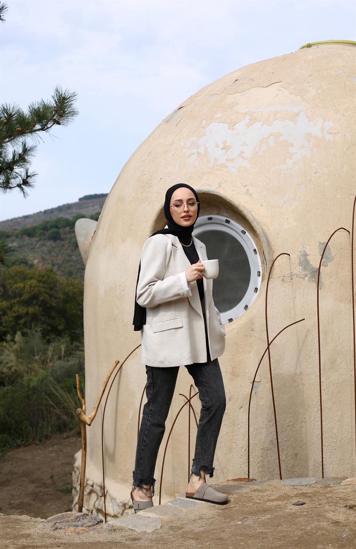 Keten Blazer Ceket