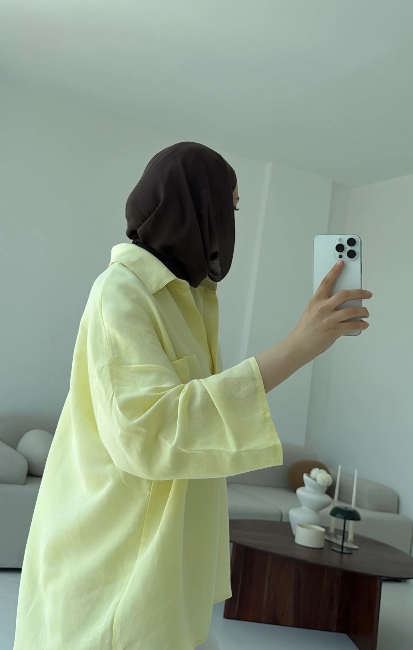 Sarı Oversize Gömlek