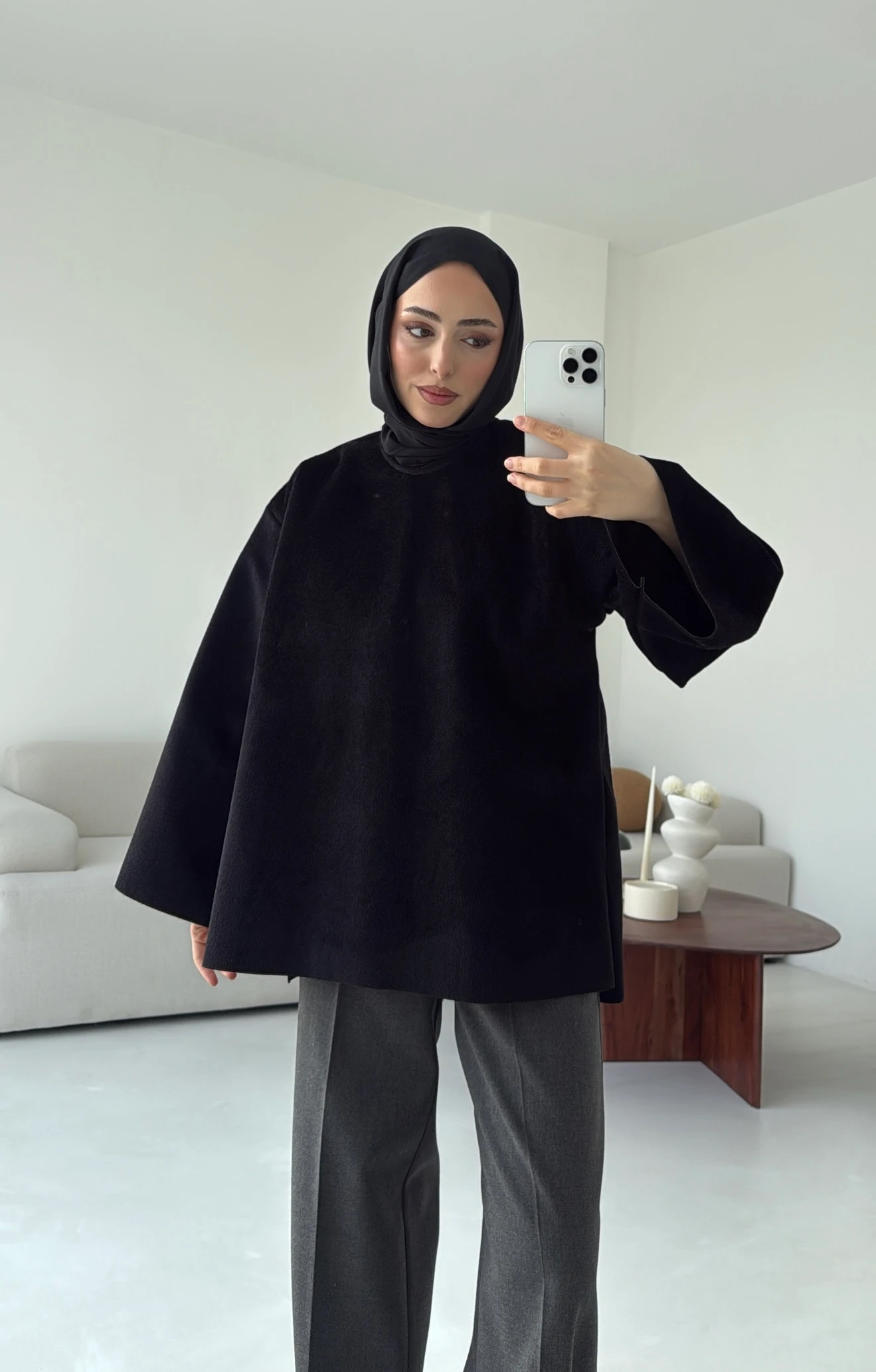 Tok Kumaş Bluz Siyah