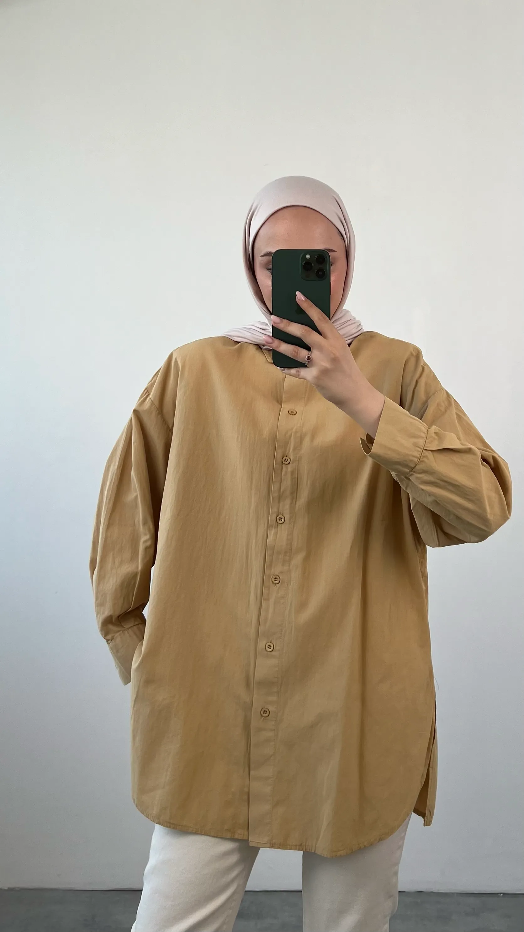 Yıkamalı Cotton Gömlek