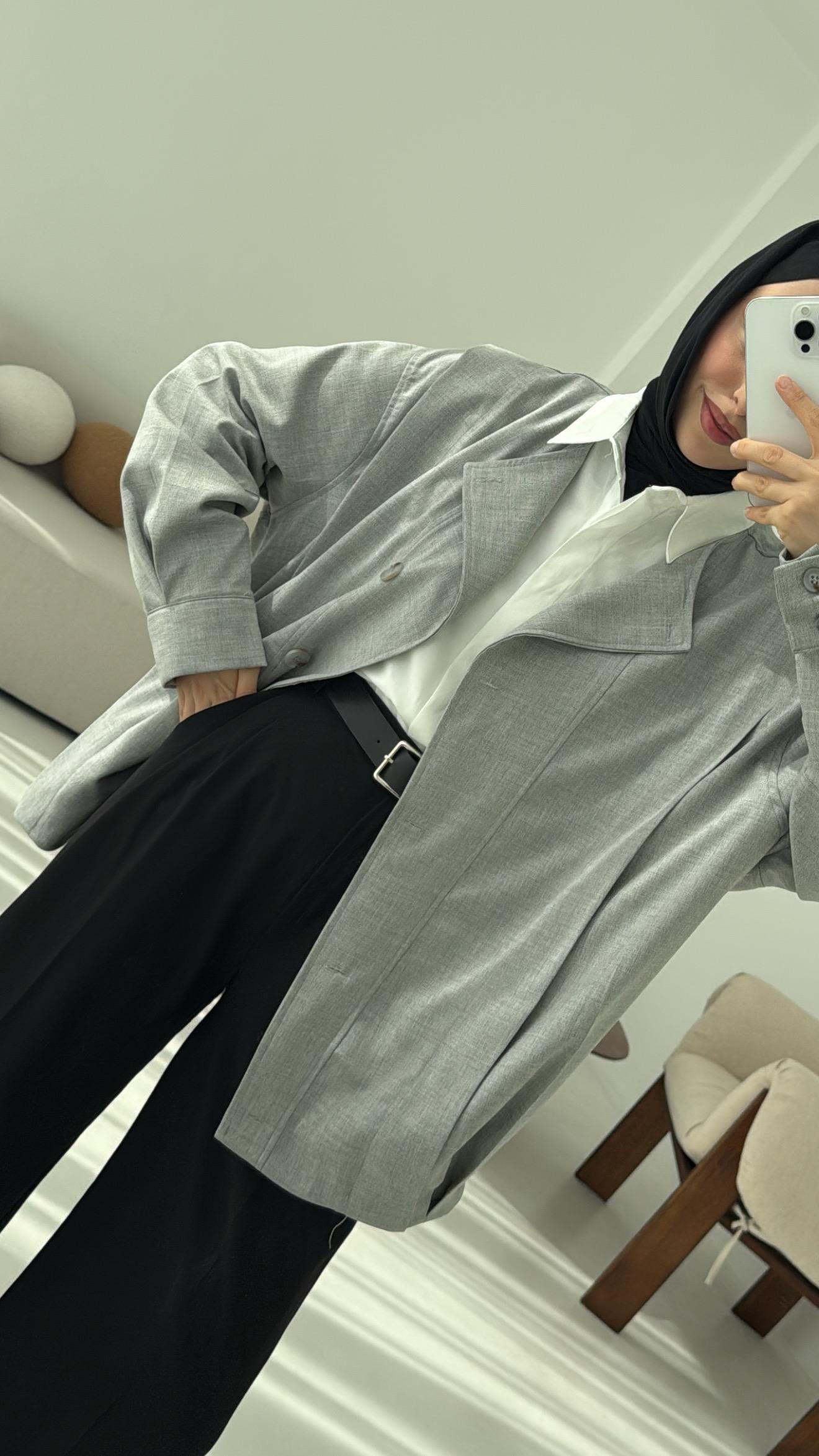 Tasarım ml Collection Ceket Gri