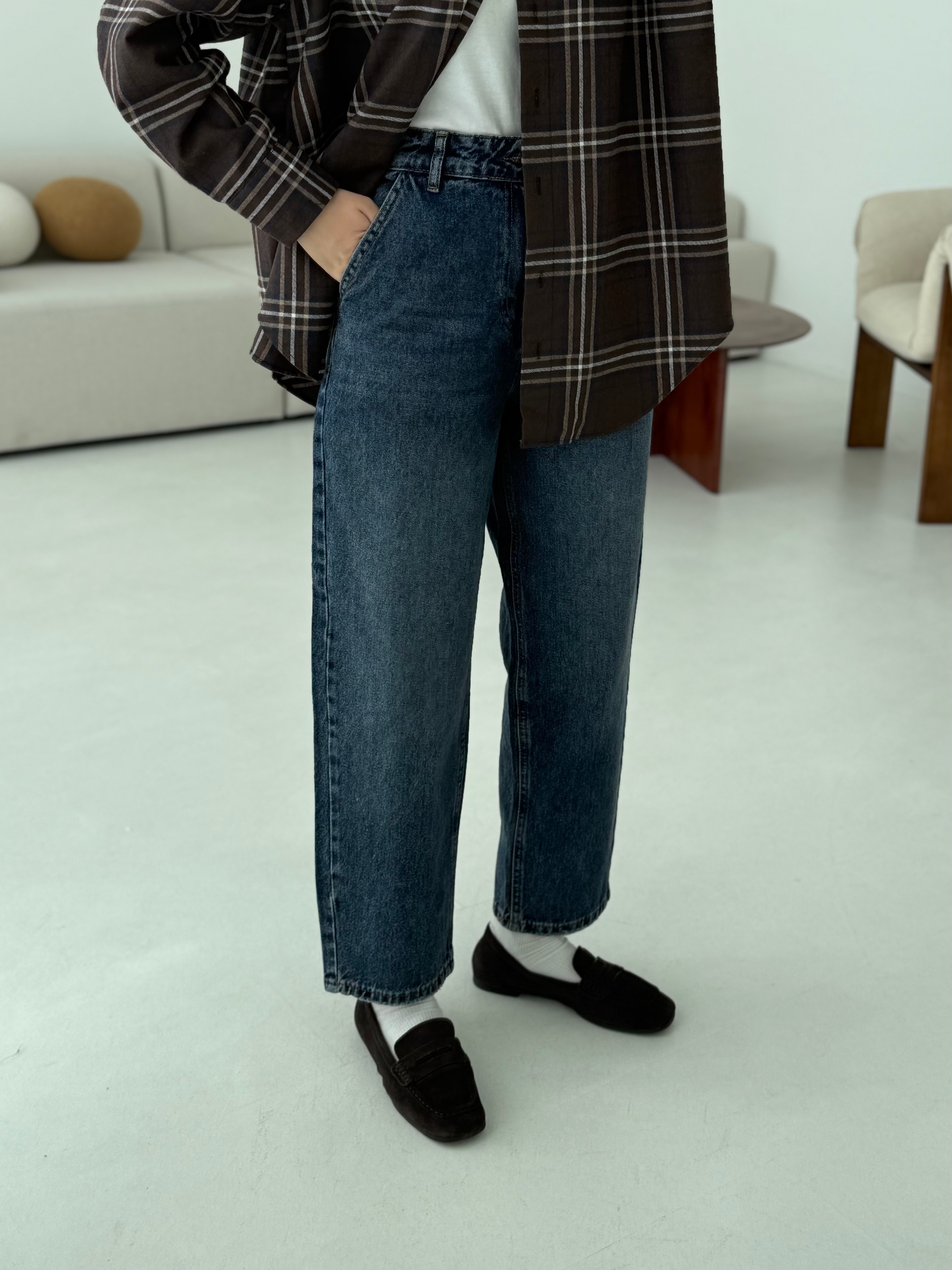 Eskitme Yıkama Mom Jean 