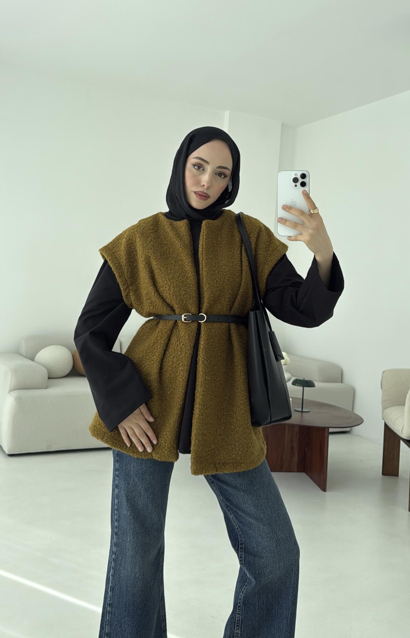 Buklet Yelek Olive