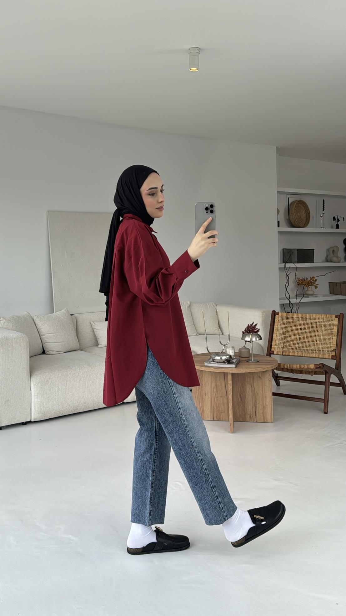 Basic Kırmızı Gömlek